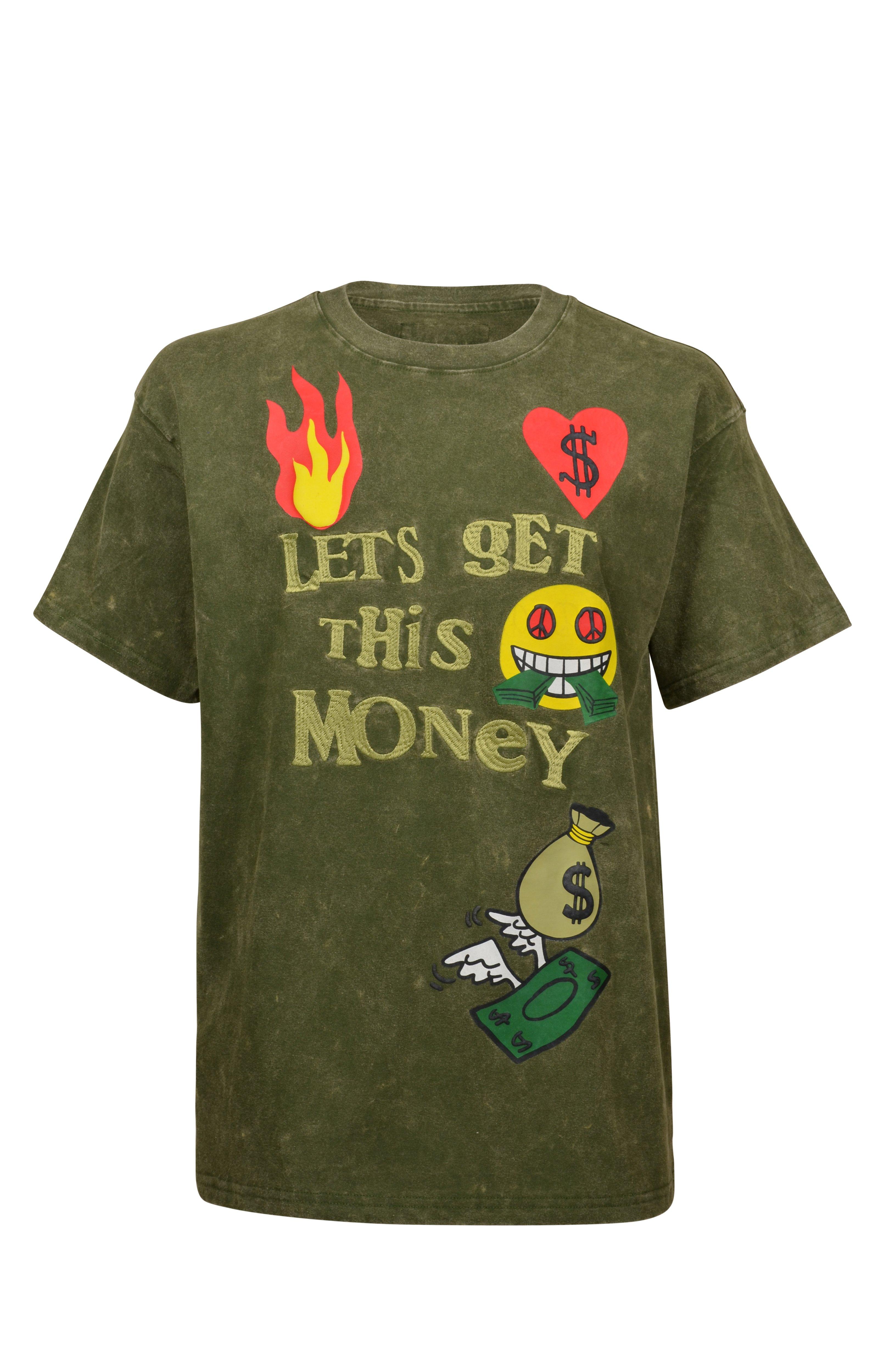 Reason Men's Get This Money Tee - Olive - OLIVE Thumbnail View 1