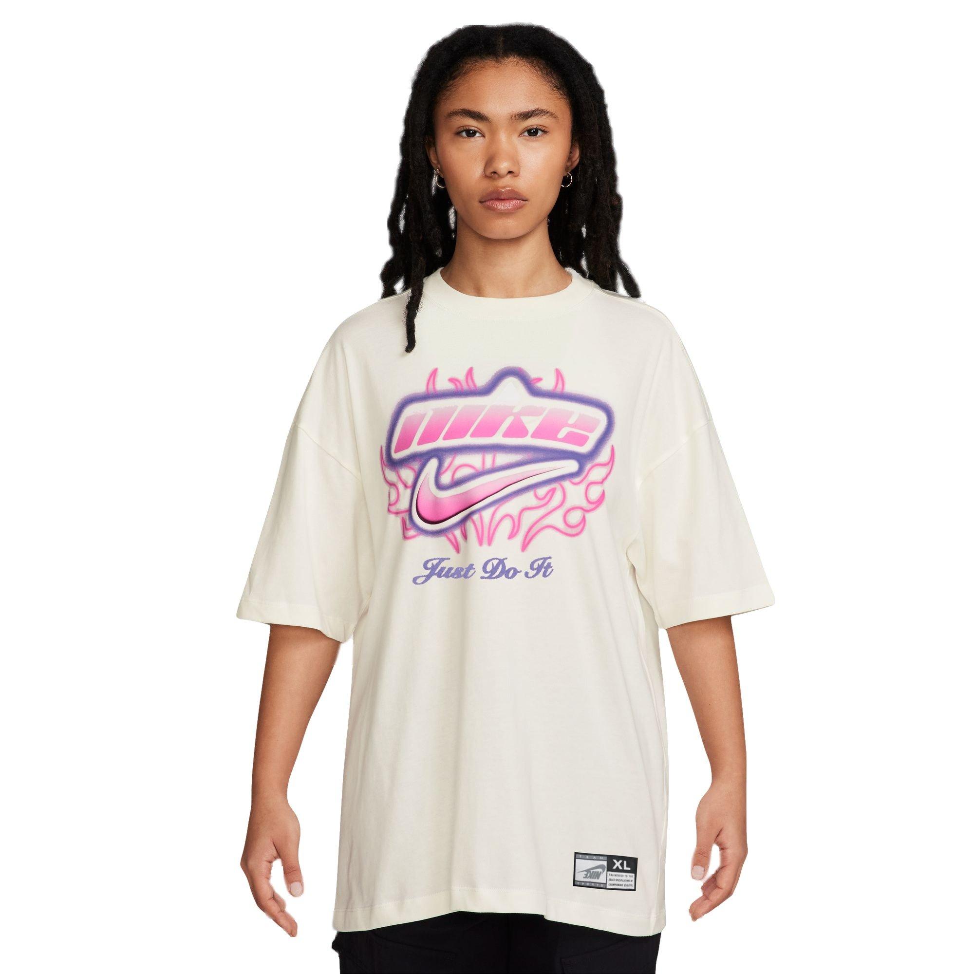 売れ筋商品|||ナイキ Tシャツ レディース トップス OVERSIZED - Print T-shirt - glacier blue/white Nike Sportswear Women's Oversized Short-Sleeve Graphic T