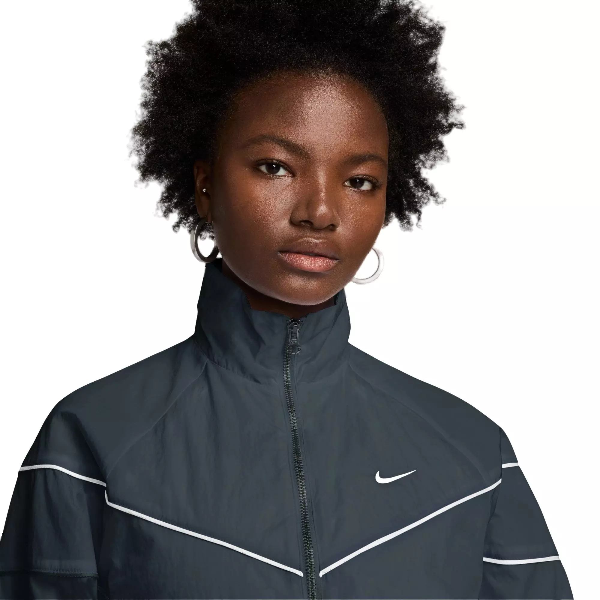Nike Women's Windrunner UV Protection Woven Full-Zip Jacket - NAVY