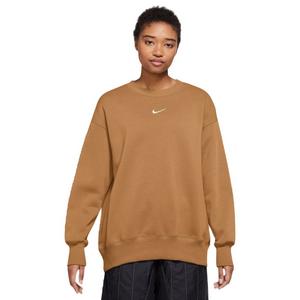 Nike Women's Phoenix Fleece Oversized Crew - Flax