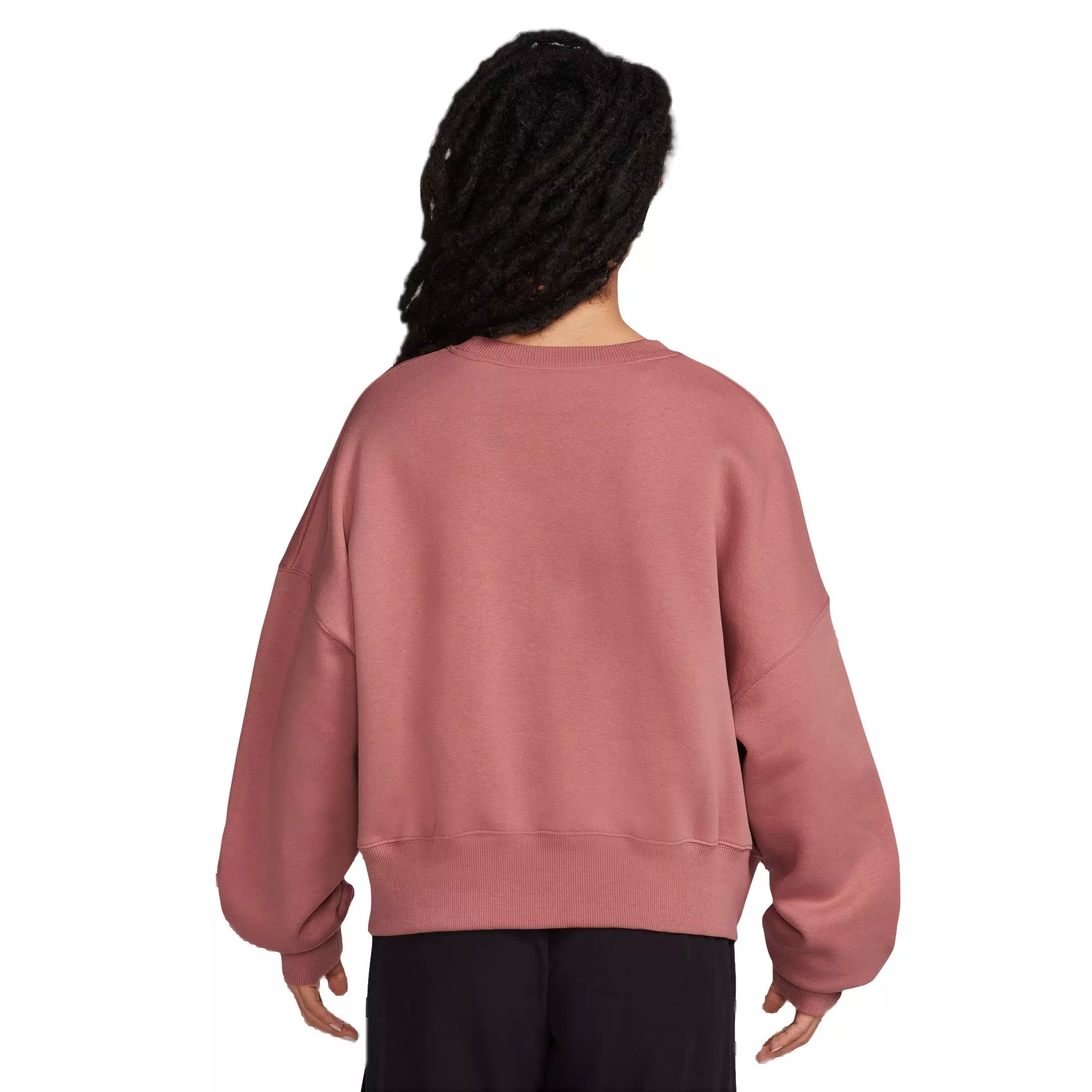 Nike Women's Phoenix Fleece Oversized Crew - Canyon - PINK