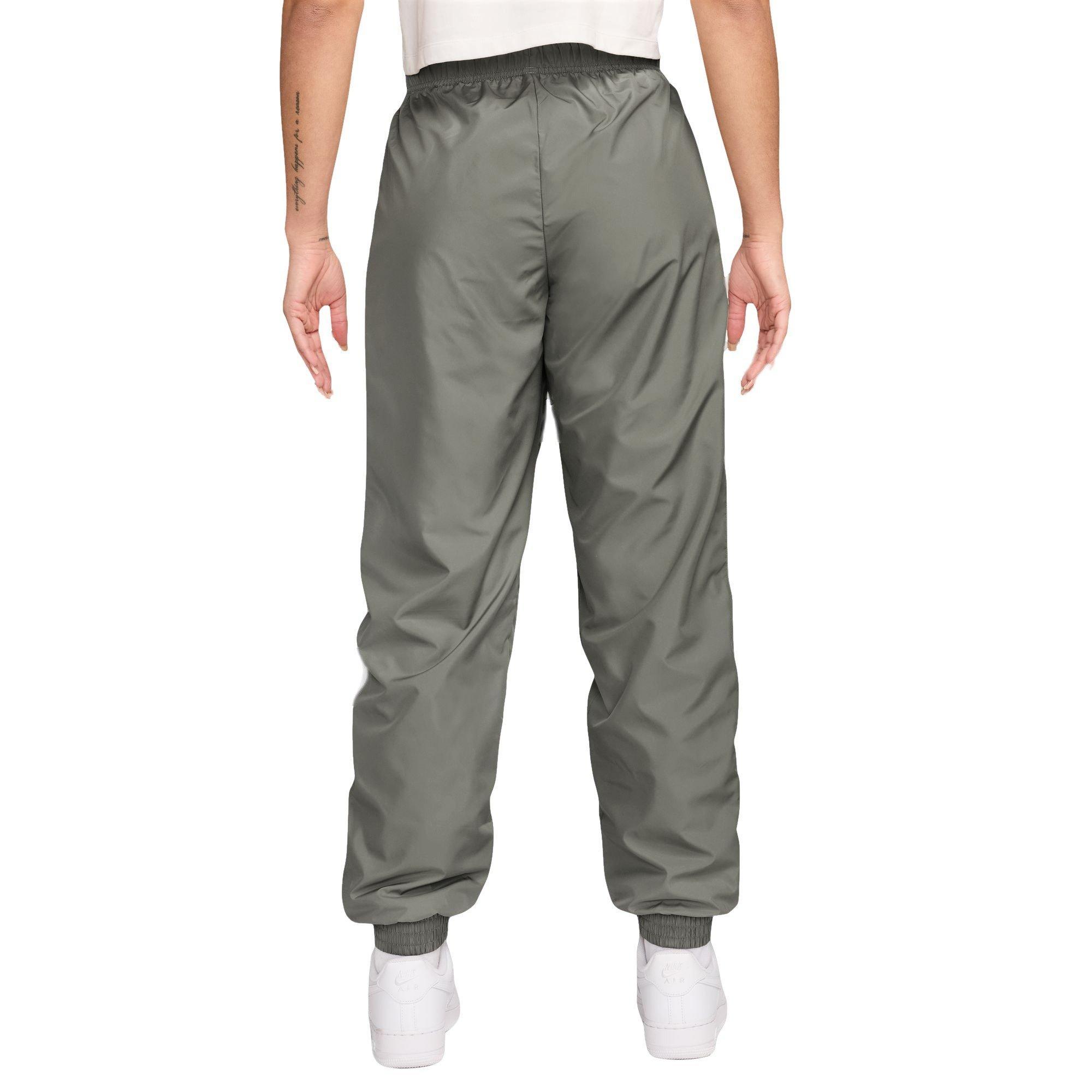 Nike Women's Essential Woven Mid-Rise Joggers - Light Army - GREEN Thumbnail View 2