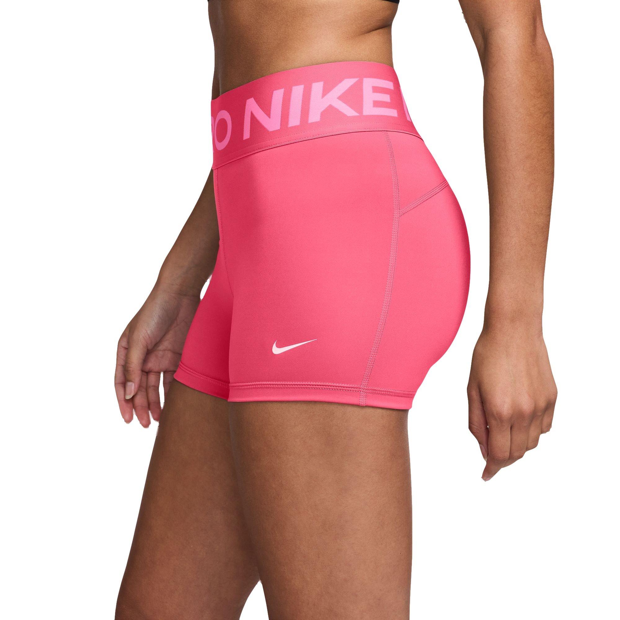 Nike Women's Pro Sculpt High-Waisted 3" Bike Shorts - PINK Thumbnail View 4