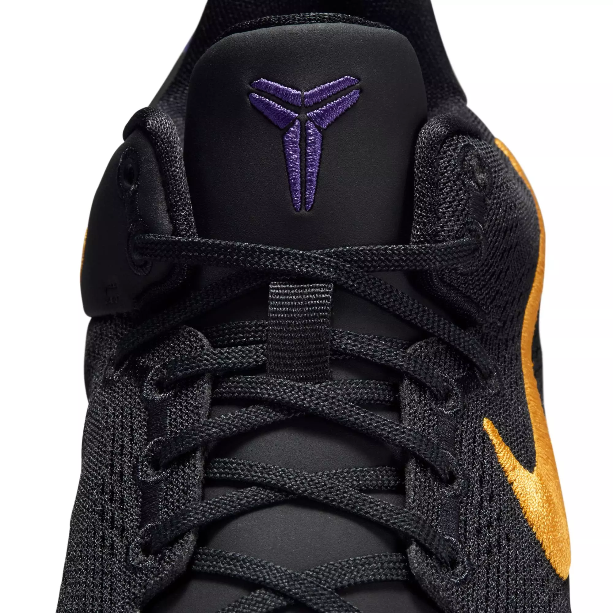 Nike Kobe 8 "Lakers Away" Grade School Kids' Basketball Shoe - BLACK/UNIVERSITY GOLD/COURT PURPLE