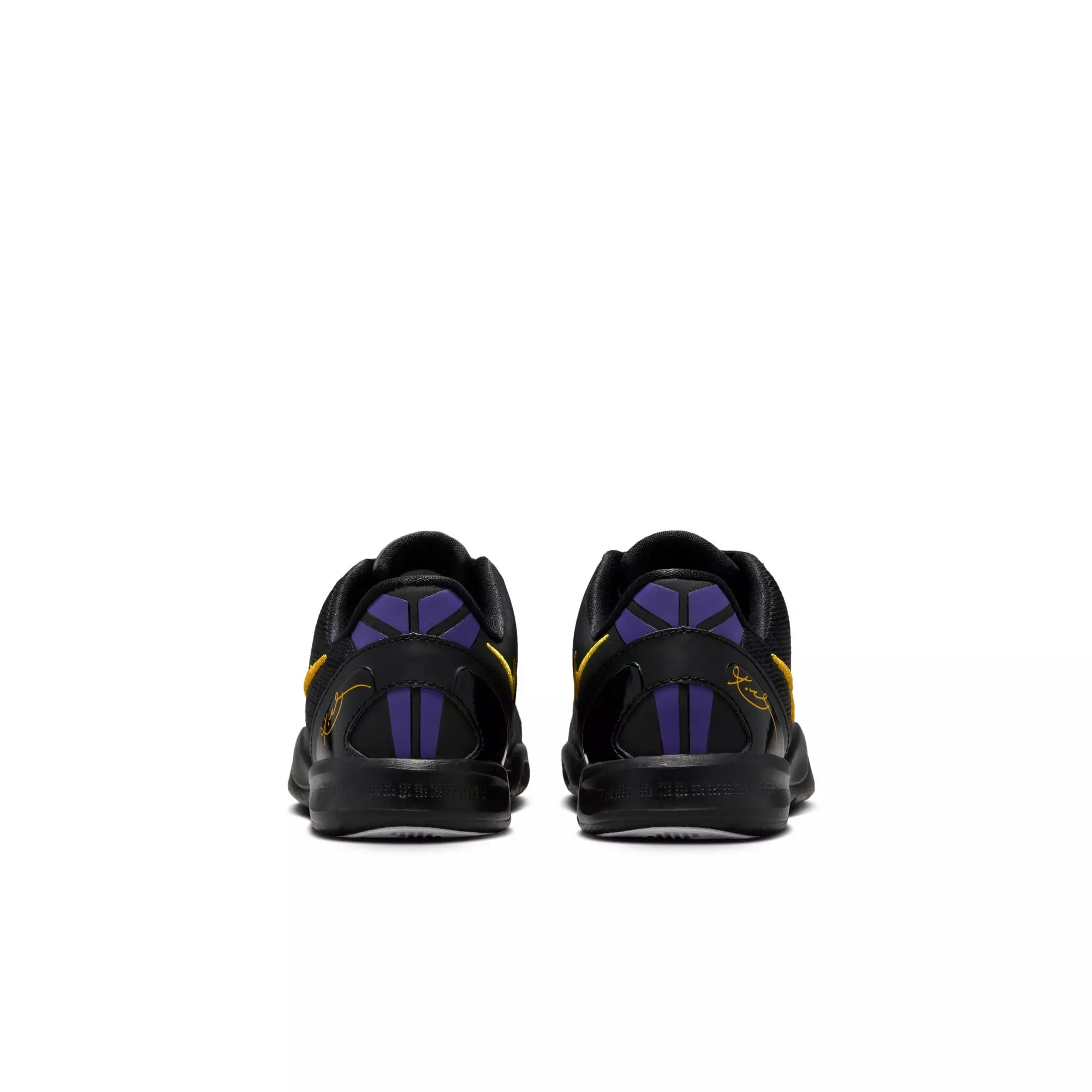 Nike Kobe 8 "Lakers Away" Preschool Kids' Basketball Shoe - BLACK/UNIVERSITY GOLD/COURT PURPLE