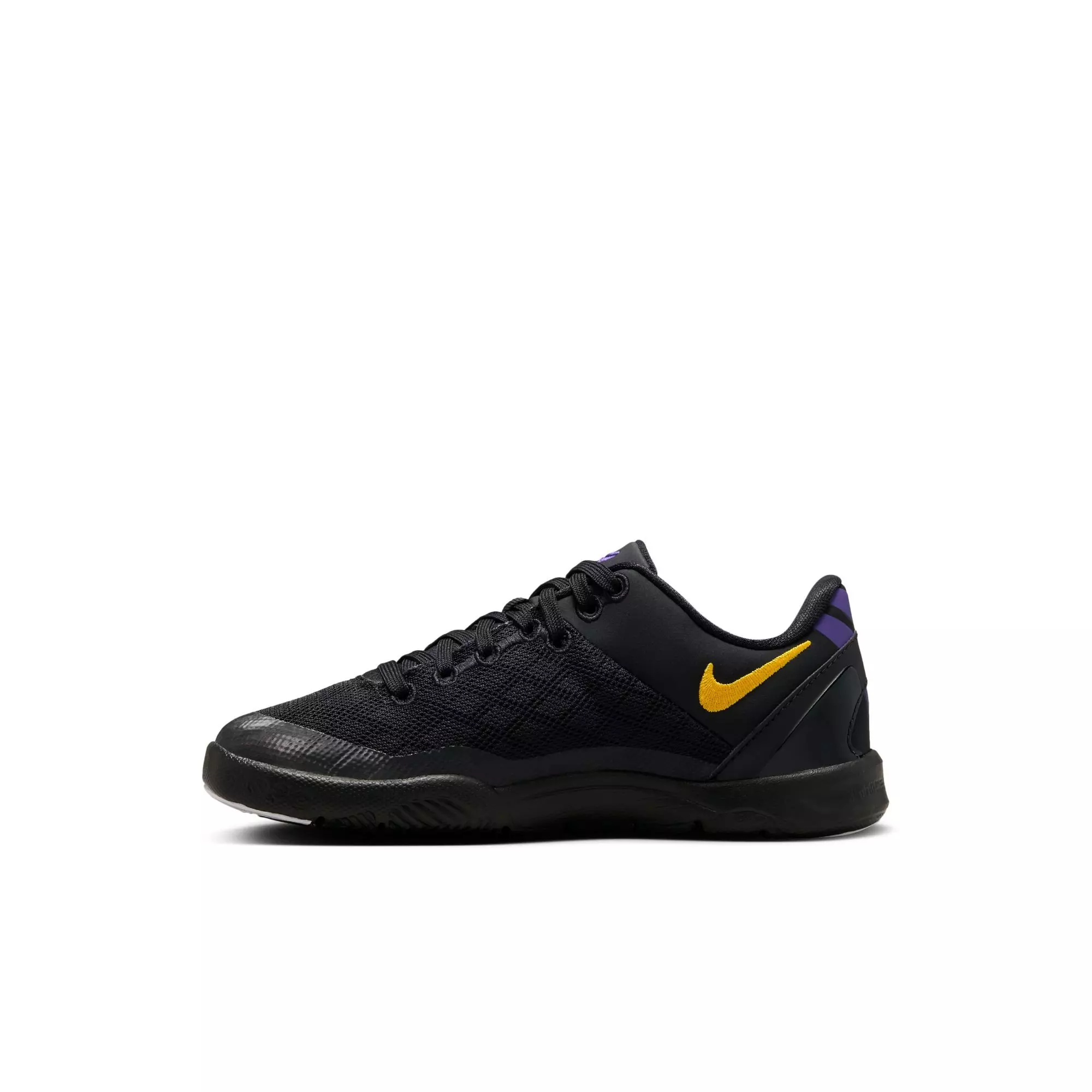 Nike Kobe 8 "Lakers Away" Preschool Kids' Basketball Shoe - BLACK/UNIVERSITY GOLD/COURT PURPLE