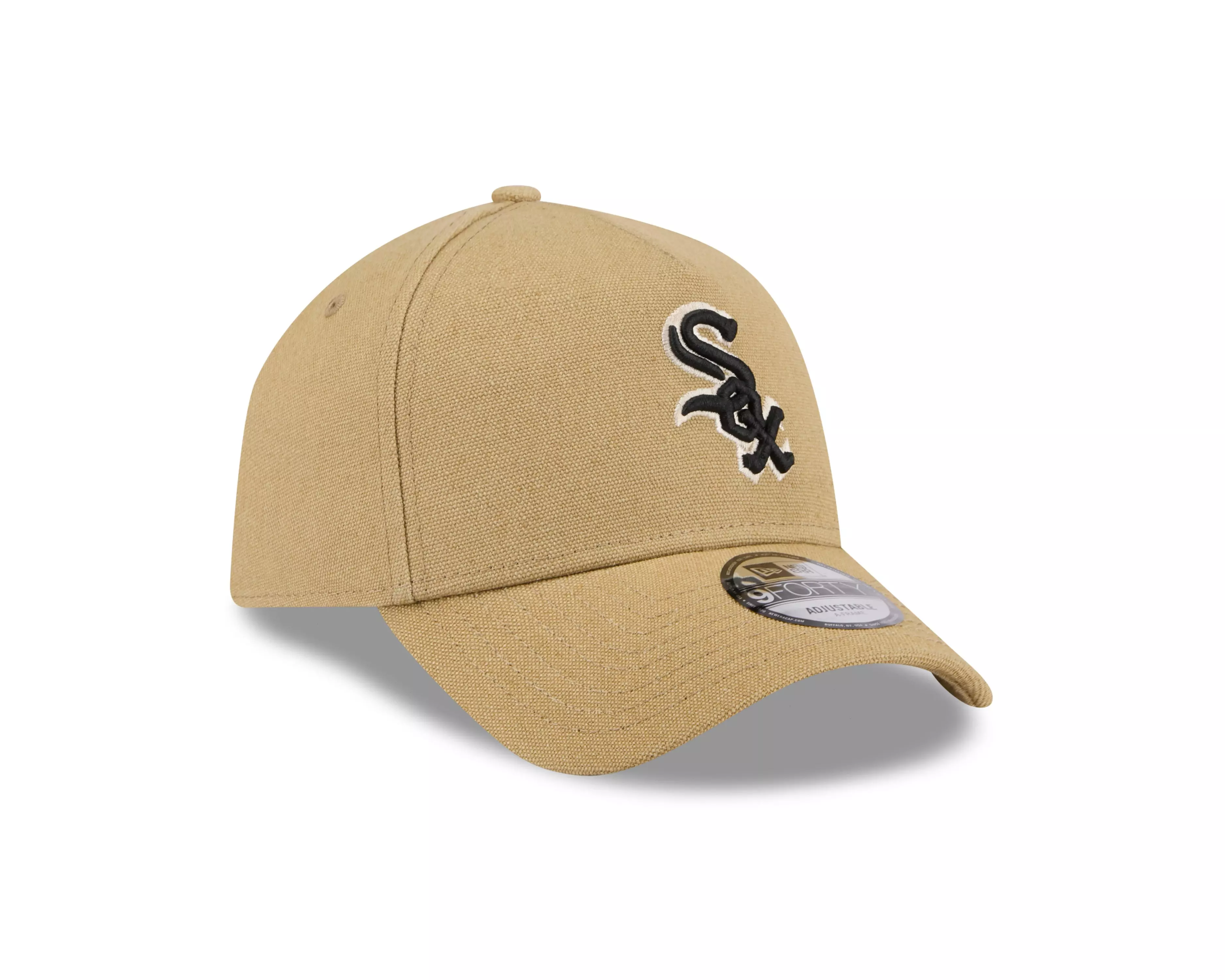 New Era White Sox 9FORTY Essential Denim Snapback Hat-Tan - TAN