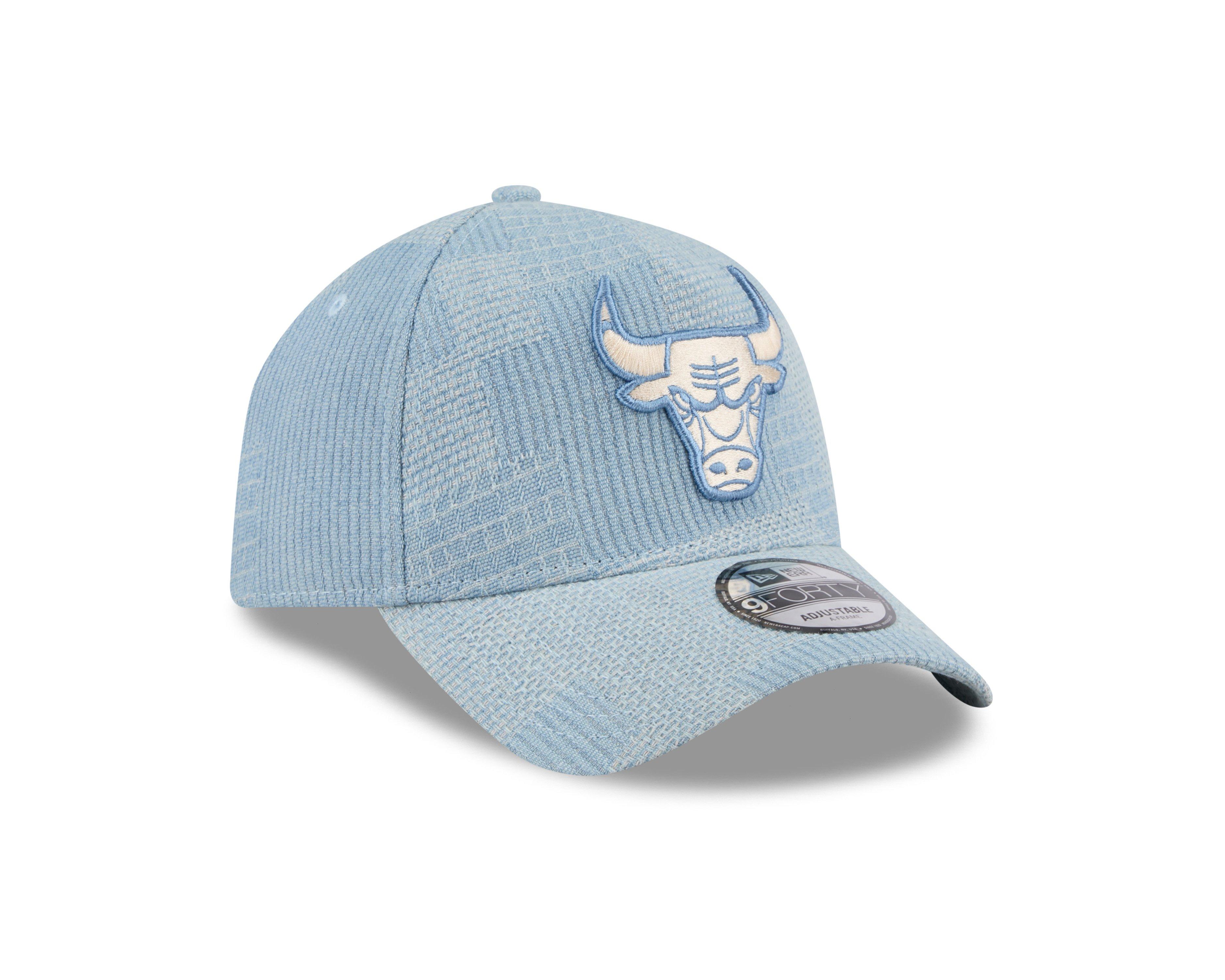 New Era Chicago Bulls 9FORTY Essential Denim Snapback-Light Blue