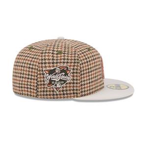 New Era New York Yankees 59FIFTY Houndstooth Fitted Cap-Brown
