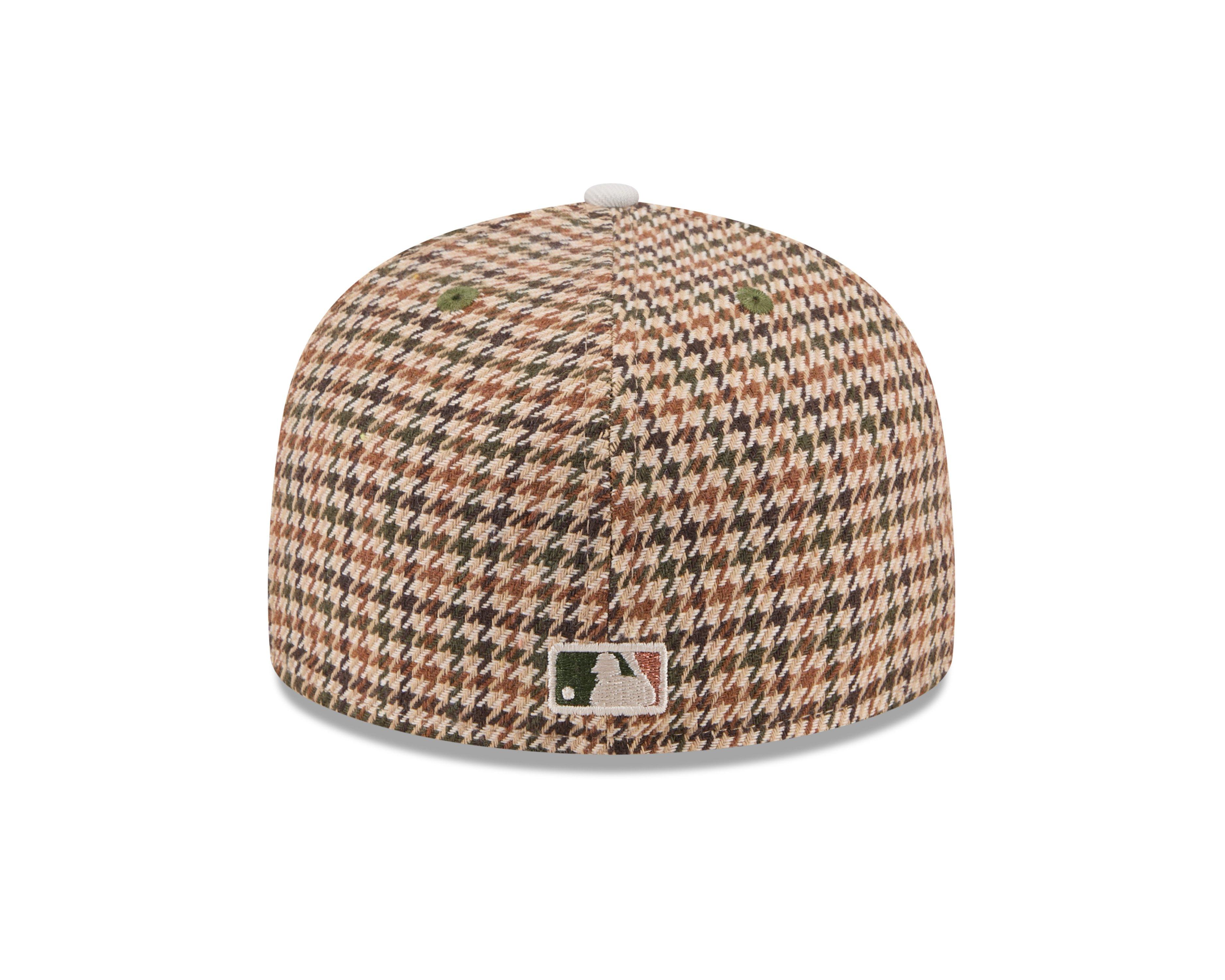 New Era Chicago White Sox 59FIFTY Houndstooth Fitted Cap-Brown