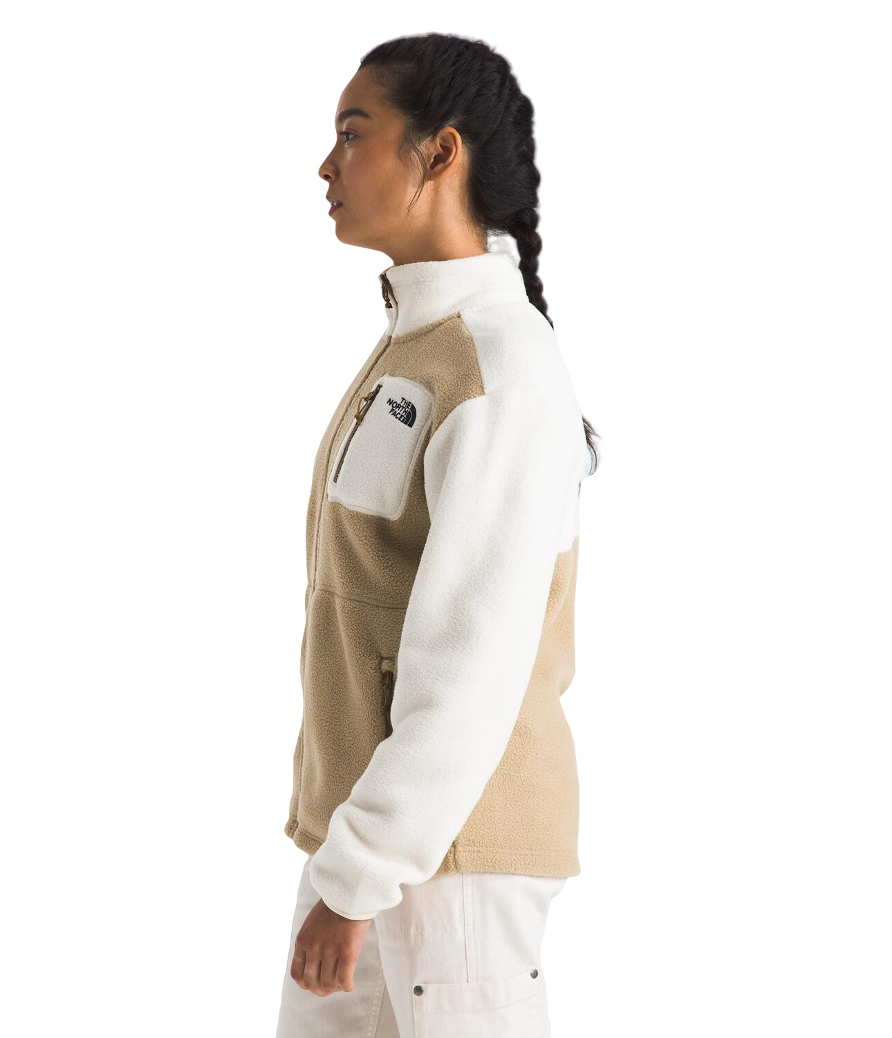 The North Face Women's Yumiori Full-Zip Jacket - White/Tan - TAN Thumbnail View 3