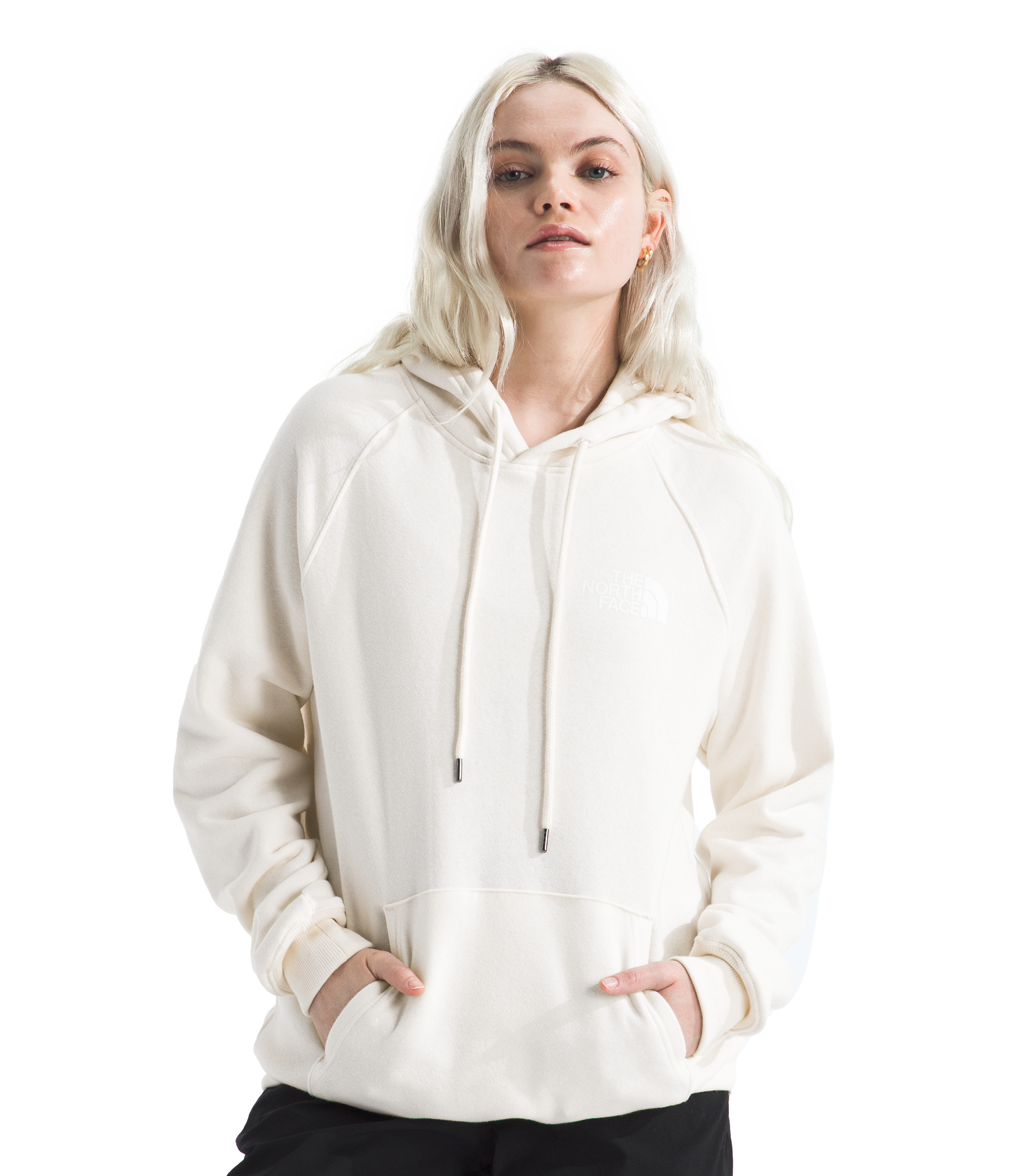 The North Face Women's Box NSE Pullover Hoodie - WHITE Thumbnail View 1