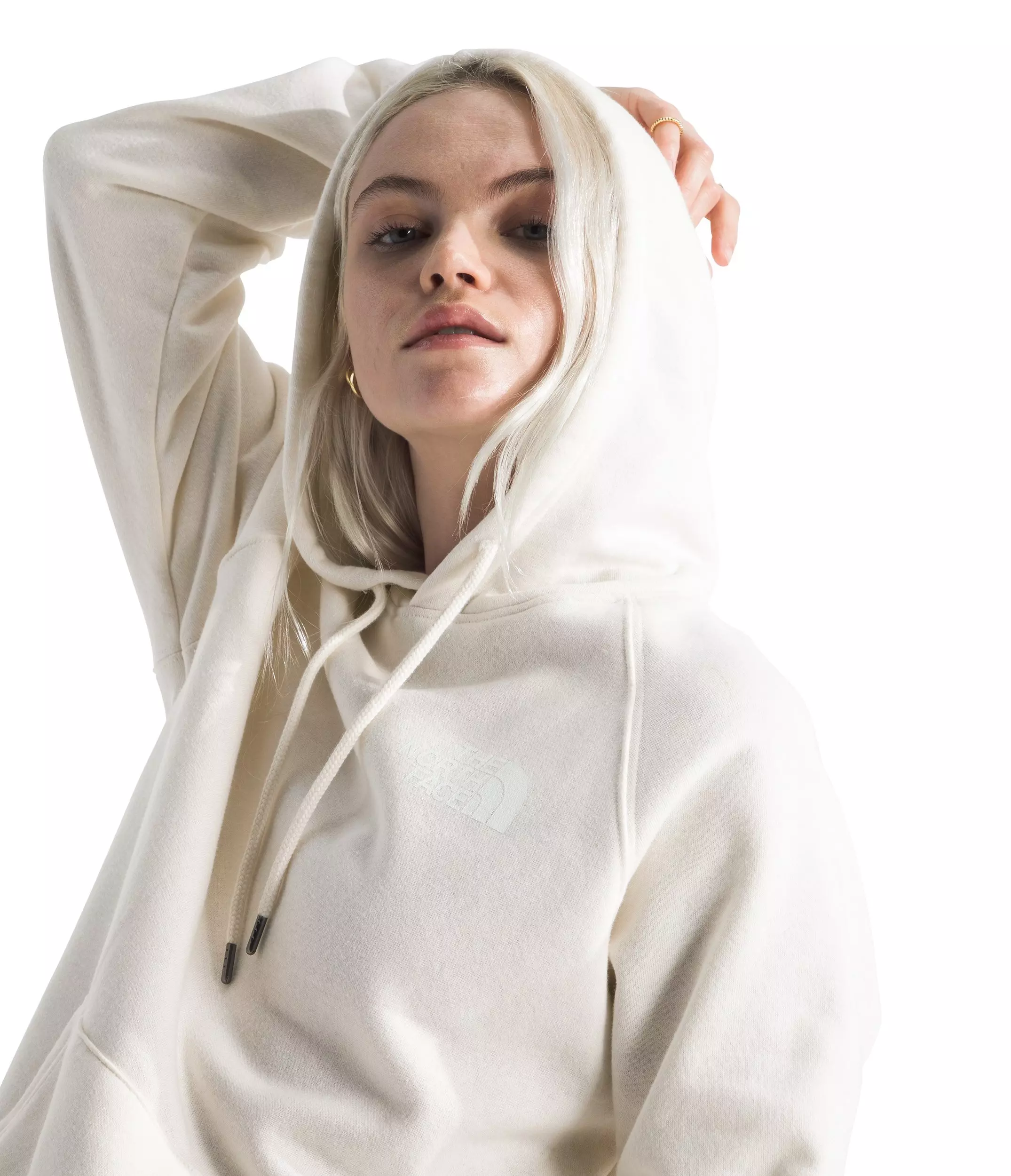 The North Face Women's Box NSE Pullover Hoodie - WHITE