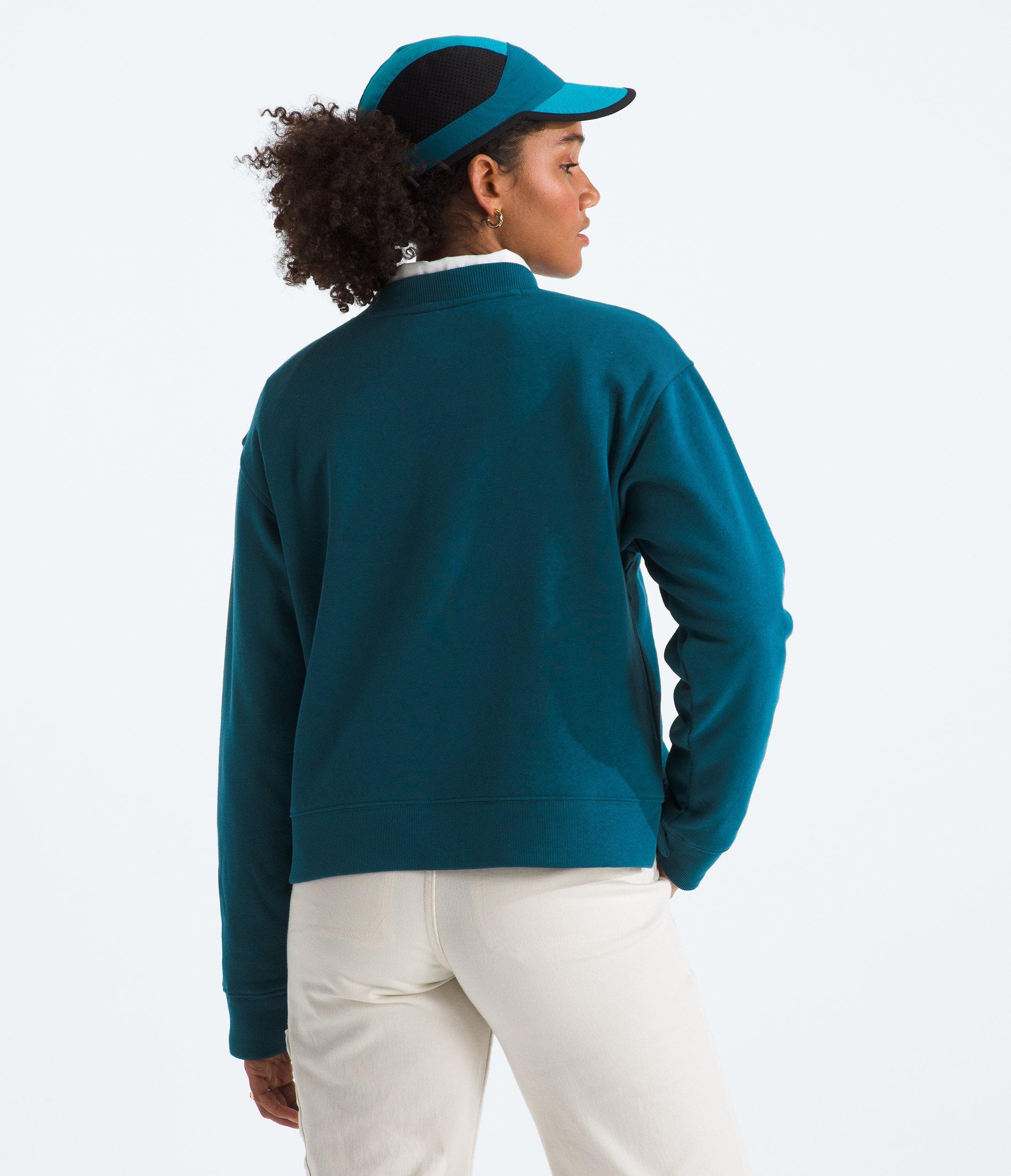 The North Face Women's Evolution Oversized Crew-Teal - TEAL Thumbnail View 2
