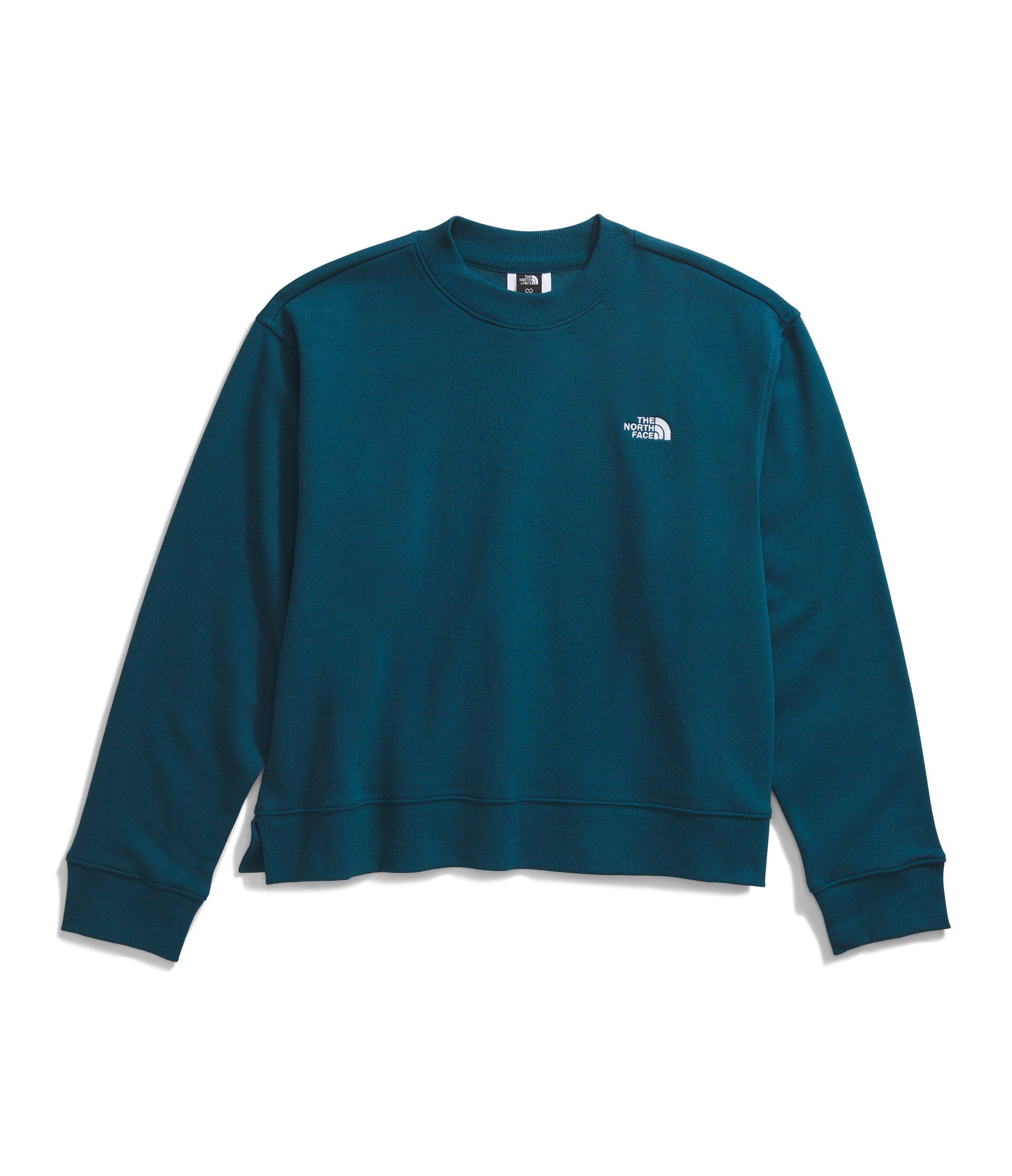 The North Face Women's Evolution Oversized Crew-Teal - TEAL Thumbnail View 4