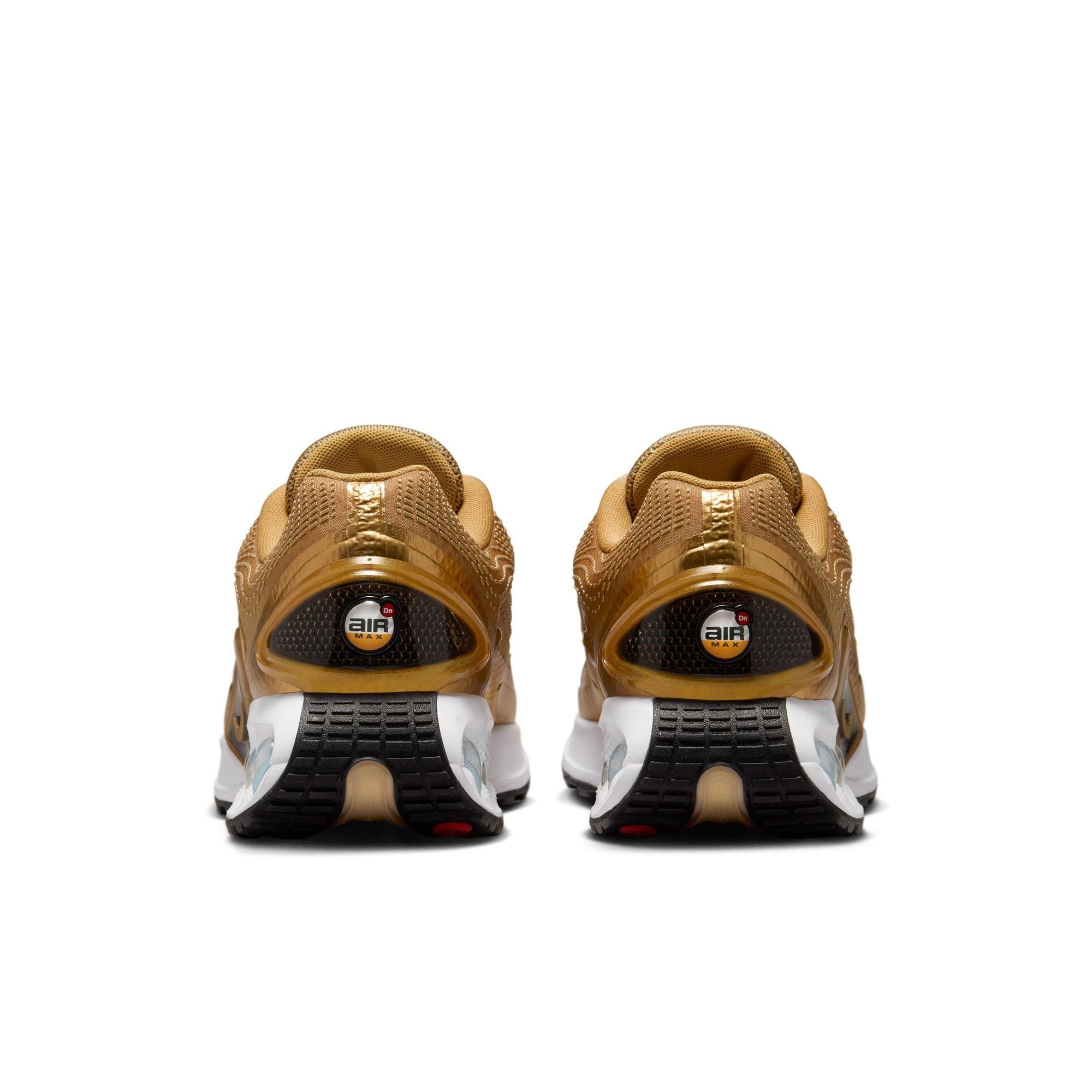 Nike Air Max Dn Premium Metallic Gold Black White Women s Shoe Hibbett