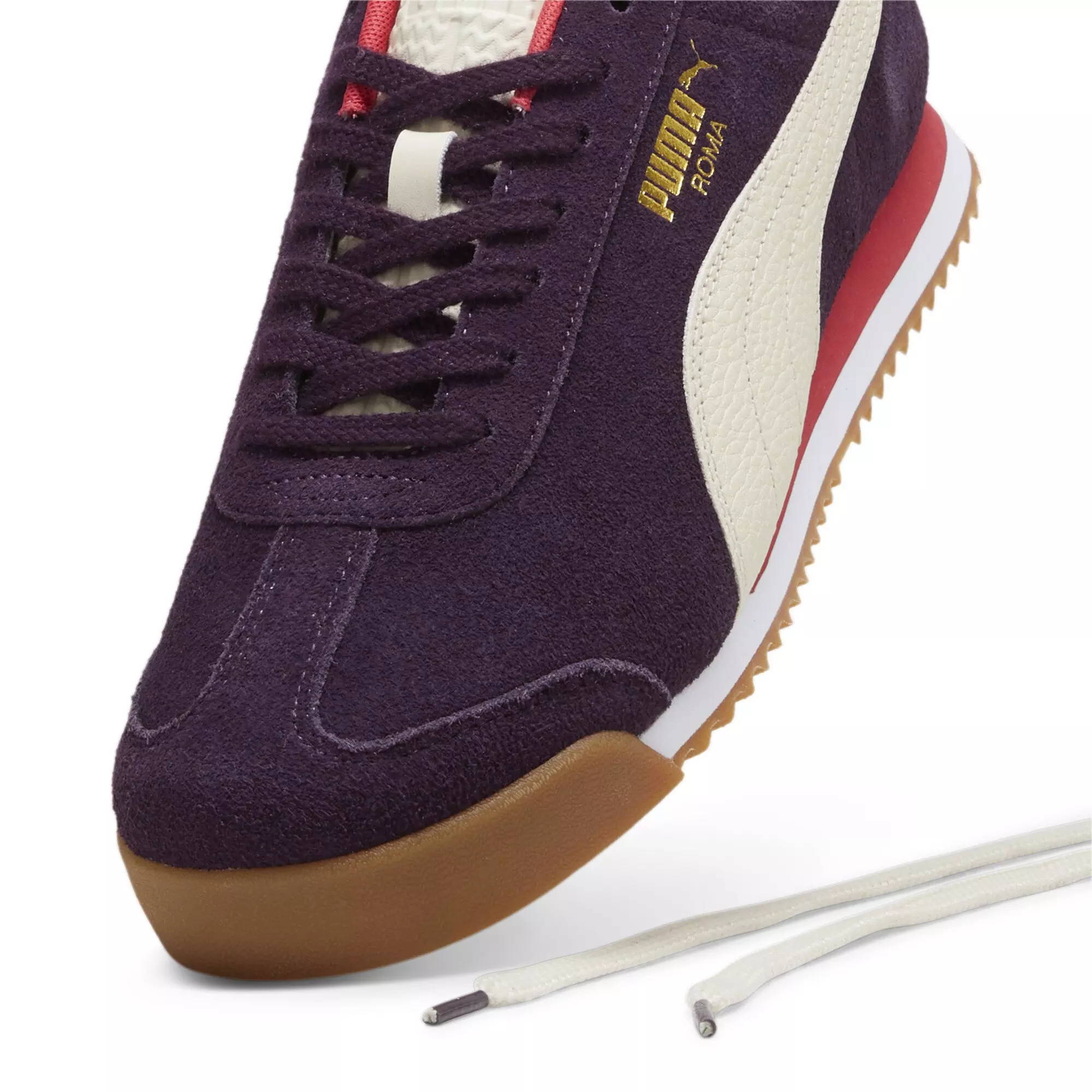 PUMA Roma Play "Paris Purple" Men's Shoe - PURPLE/RED