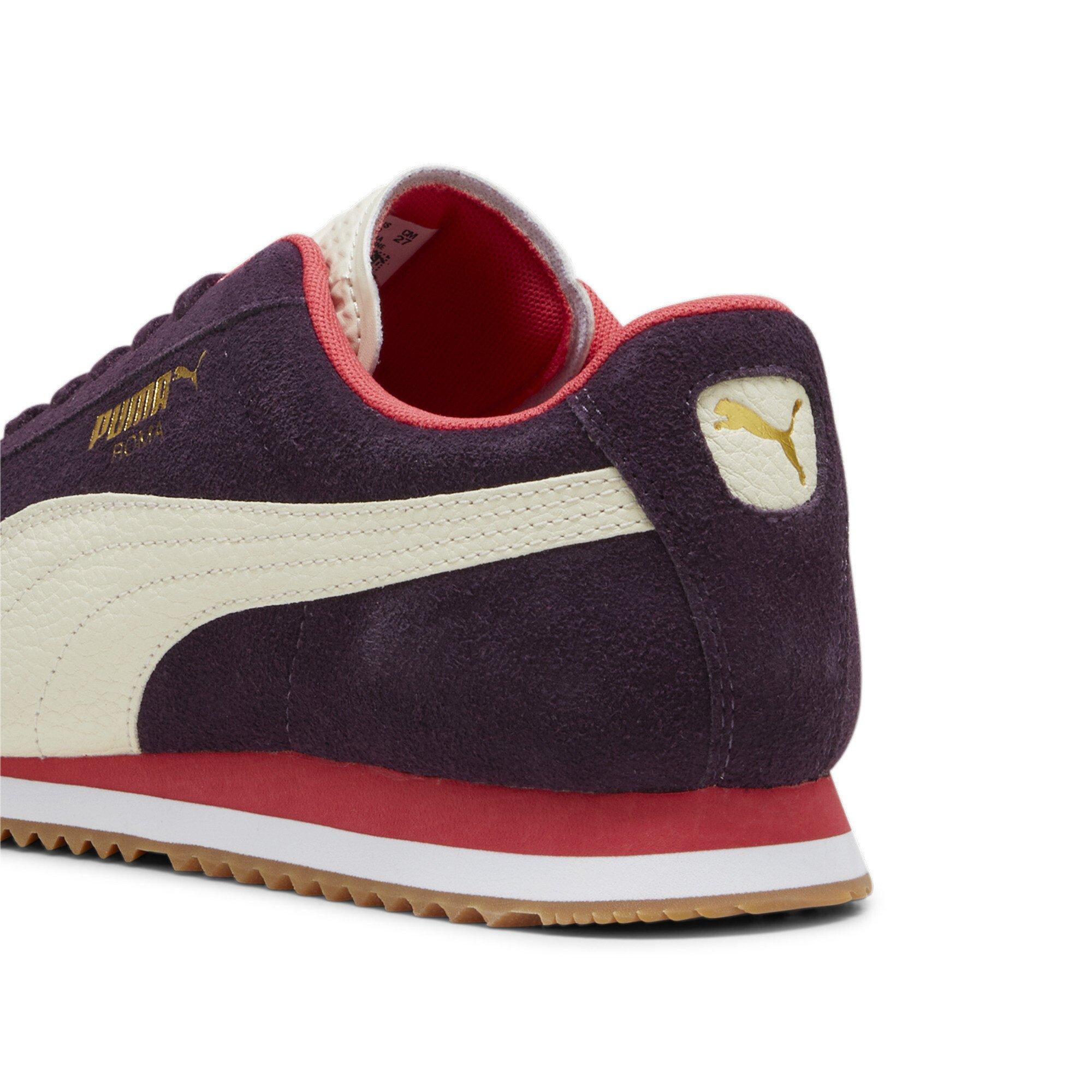 PUMA Roma Play "Paris Purple" Men's Shoe - PURPLE/RED Thumbnail View 5