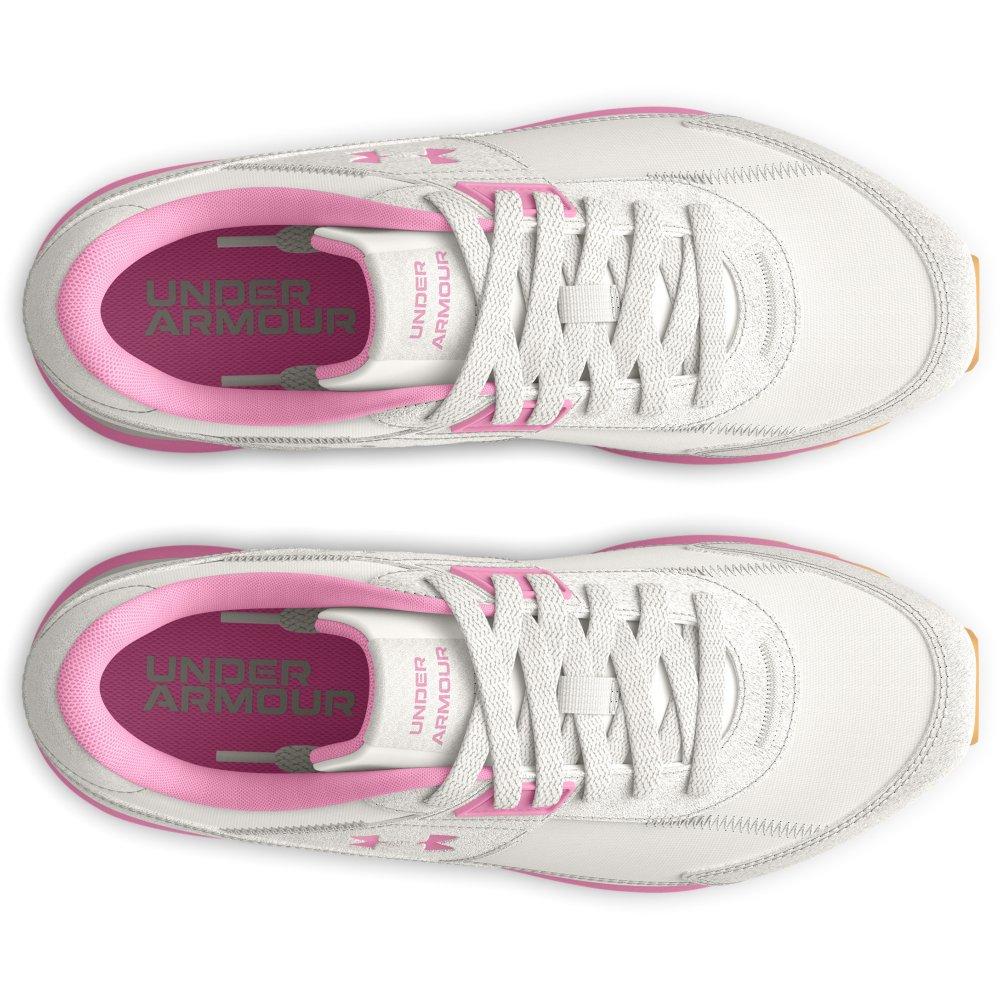 Under Armour Essential Runner Grade School Girls' "Grey/Pink" Shoe