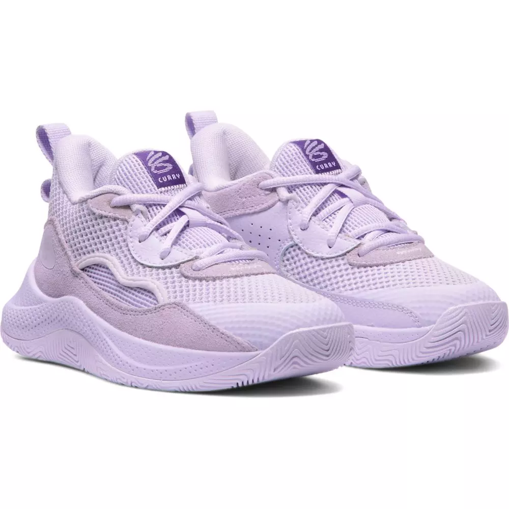 Under Armour Curry 3Z 24 "Lavender" Preschool Girls' Basketball Shoe - PURPLE