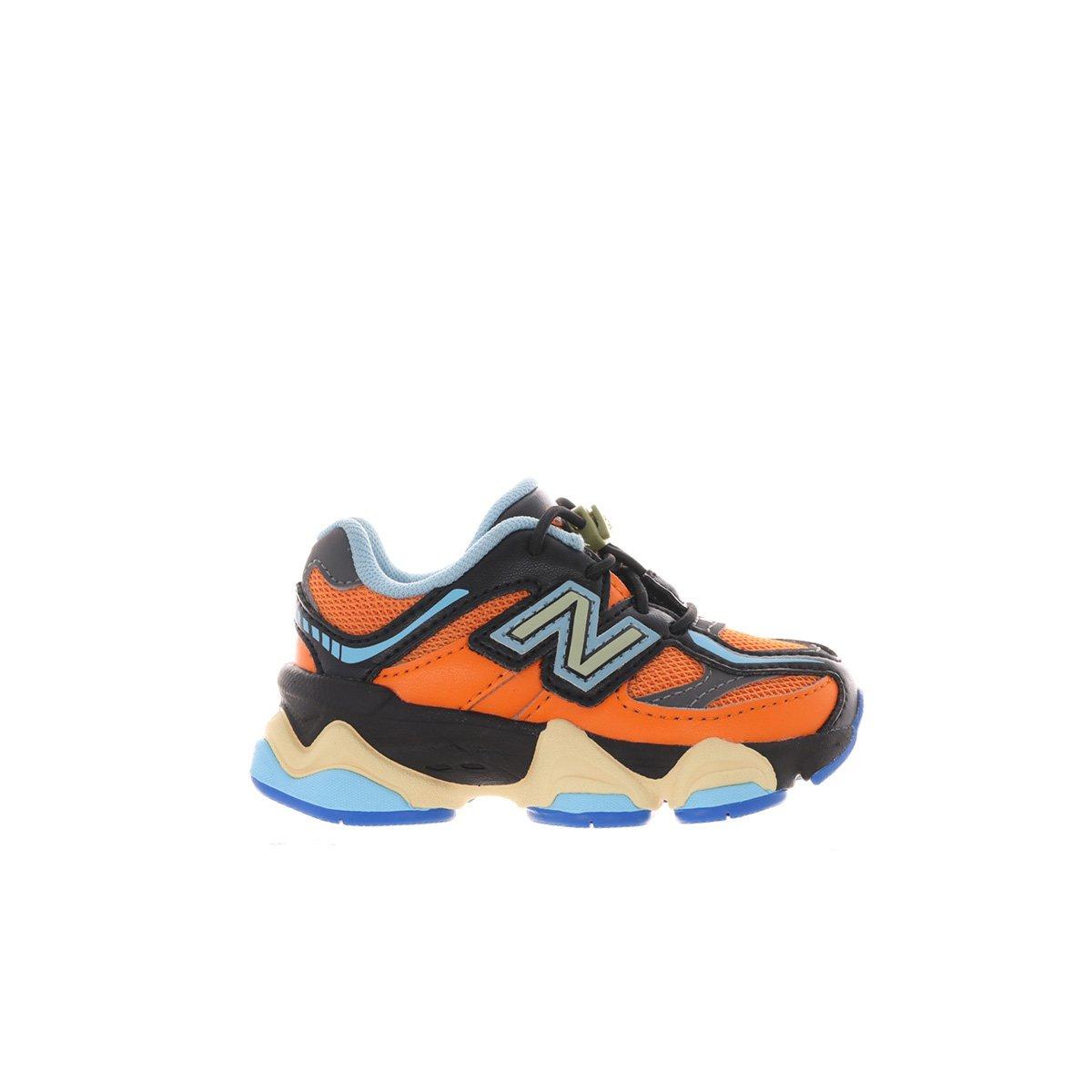 Orange and blue new balance shoes best sale