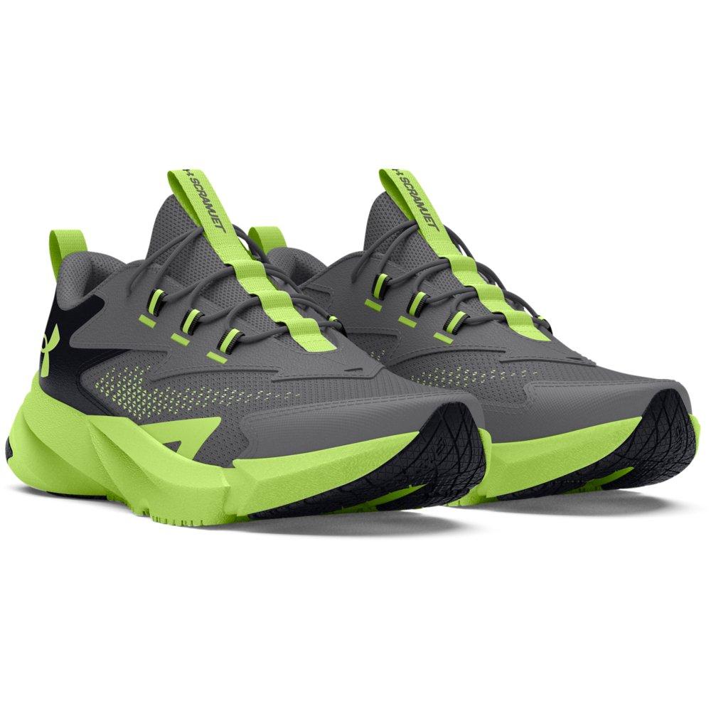 Under Armour Scramjet 6 Preschool Boys' "Grey/Green" Running Shoe
