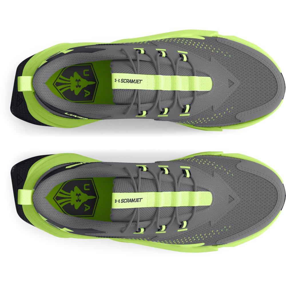 Under Armour Scramjet 6 Preschool Boys' "Grey/Green" Running Shoe