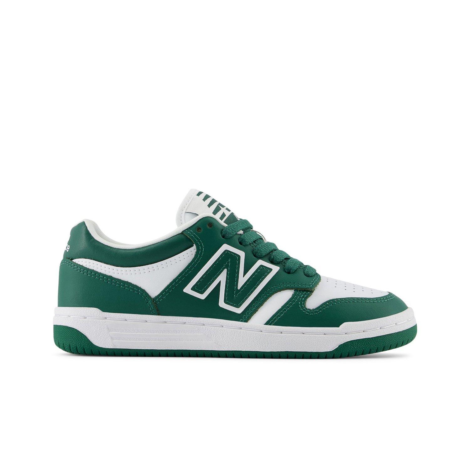New Balance 480 Forest Green White Grade School Boys Shoe Hibbett