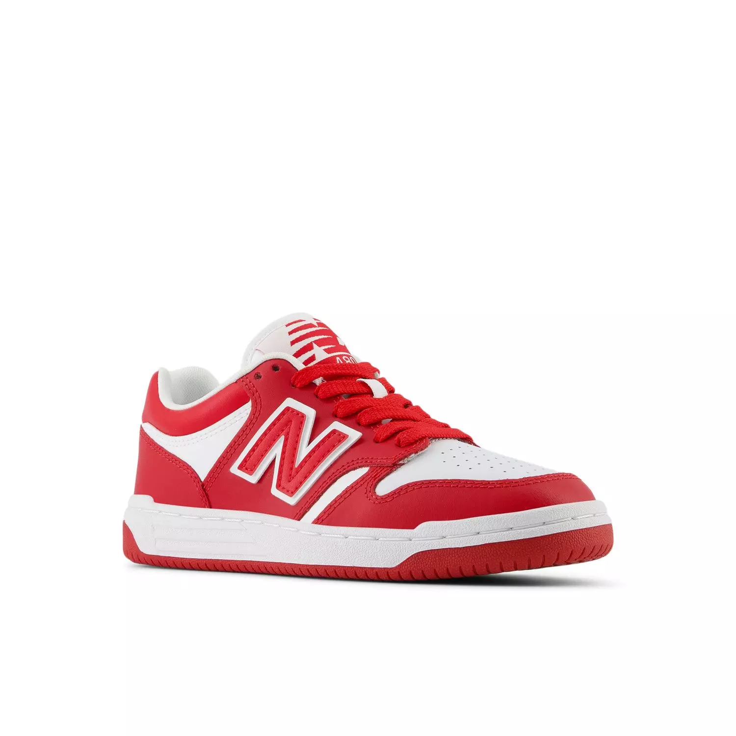 New Balance 480 "Team Red/White" Grade School Boys' Shoe - RED/WHITE