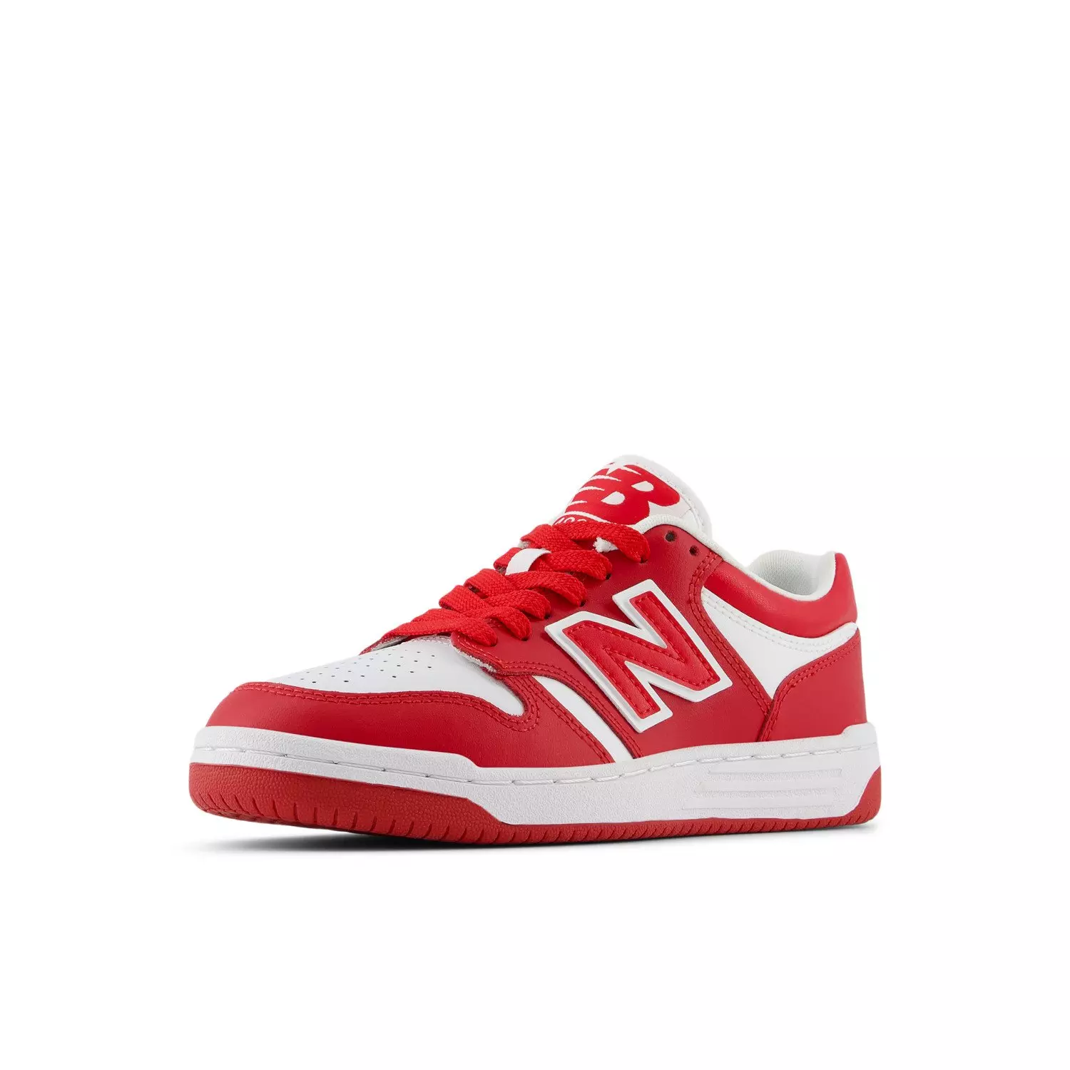 New Balance 480 "Team Red/White" Grade School Boys' Shoe - RED/WHITE