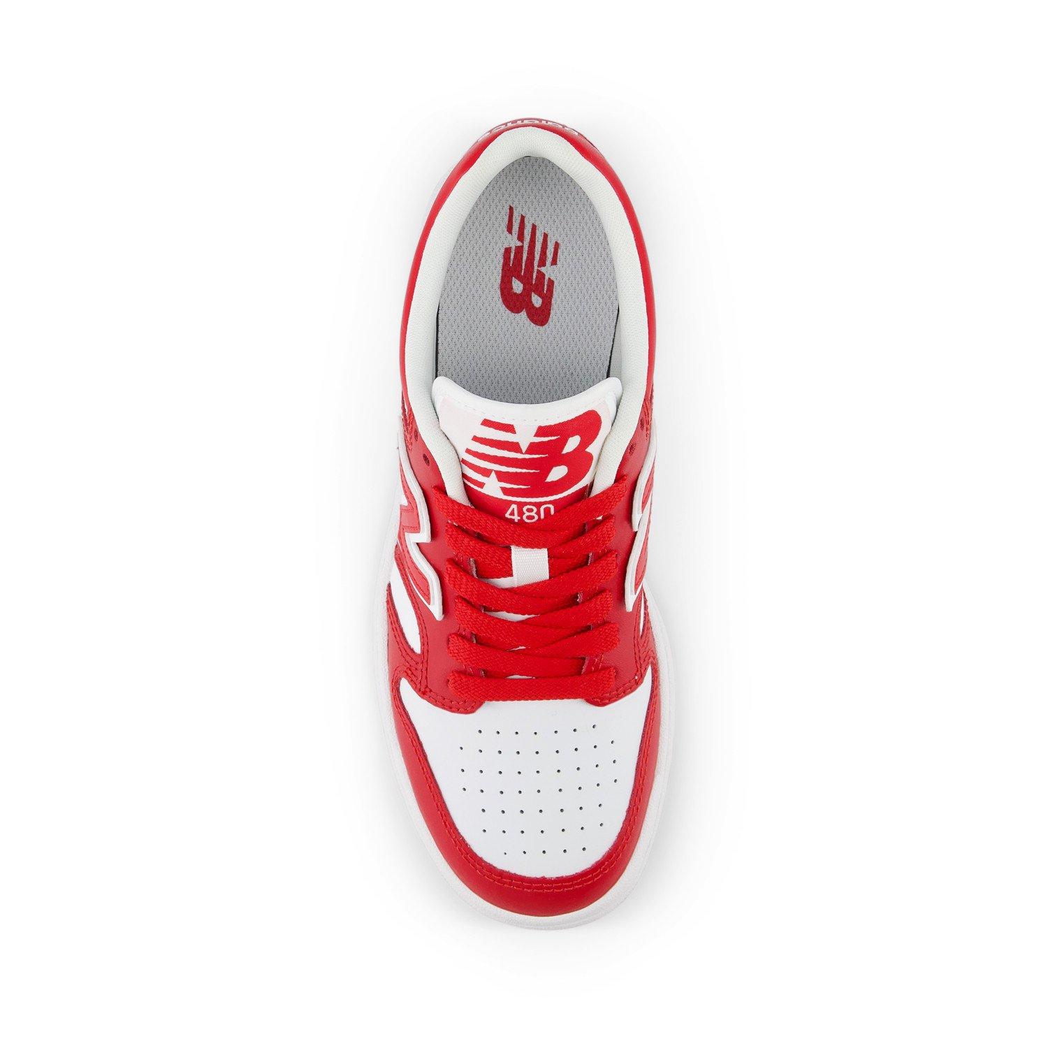 New Balance 480 Grade School Boys' "Team Red/White" Shoe