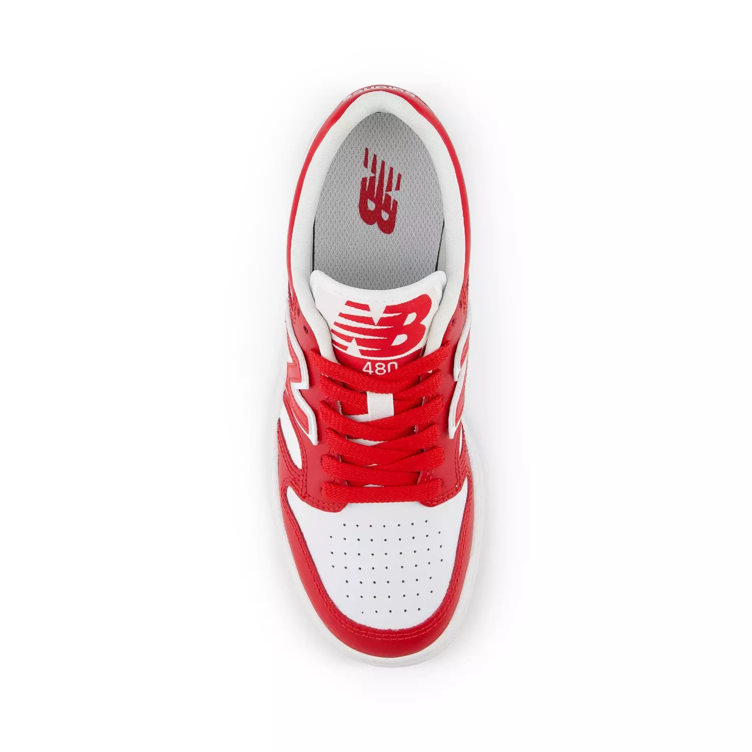 New Balance 480 "Team Red/White" Grade School Boys' Shoe - RED/WHITE