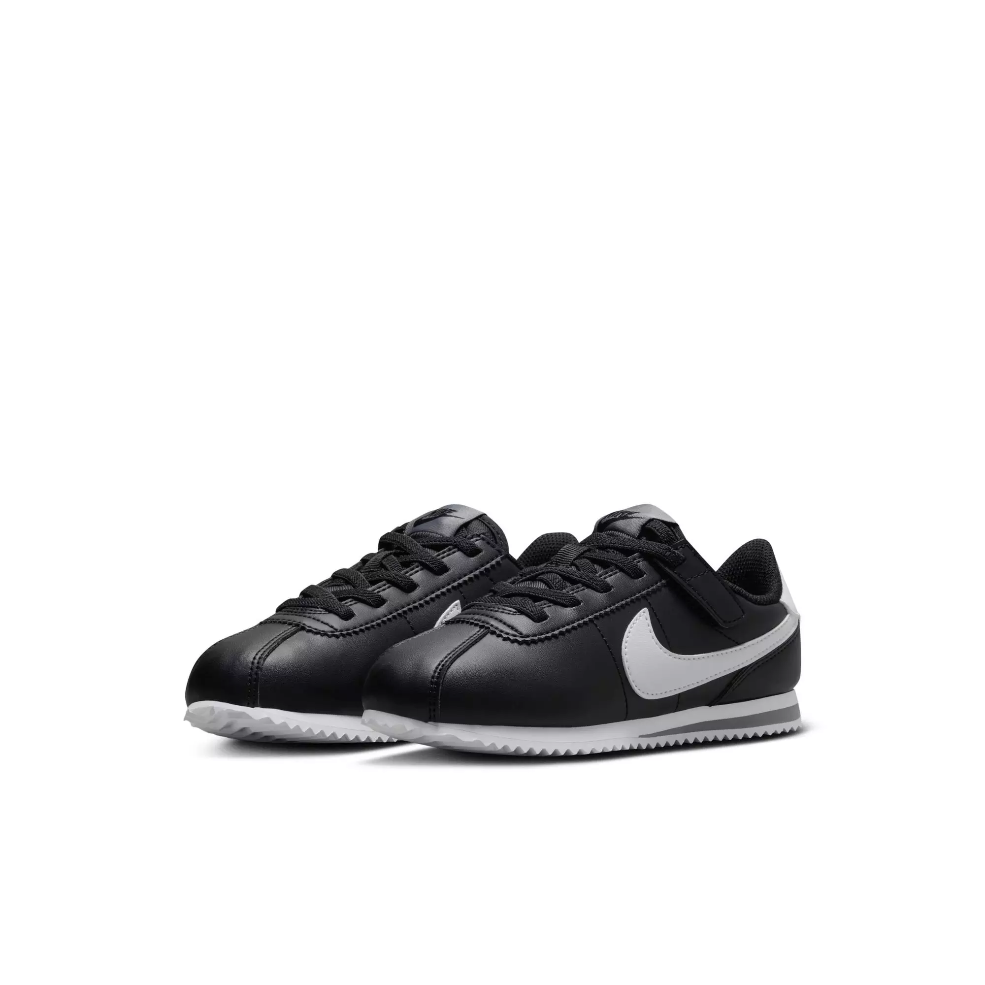 Nike Cortez EasyOn "Black/White/Cool Grey" Preschool Boys' Shoe - BLACK/WHITE