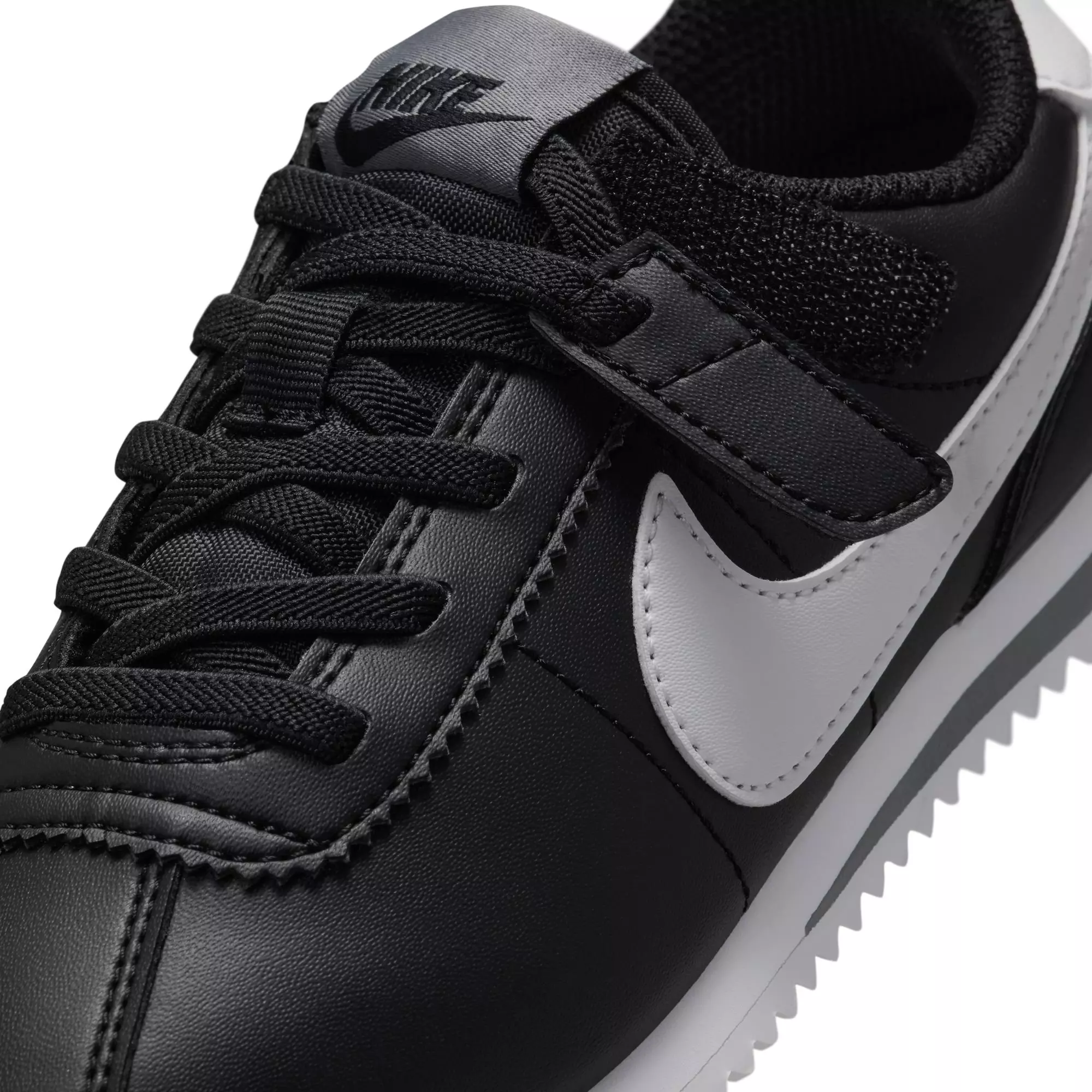 Nike Cortez EasyOn "Black/White/Cool Grey" Preschool Boys' Shoe - BLACK/WHITE