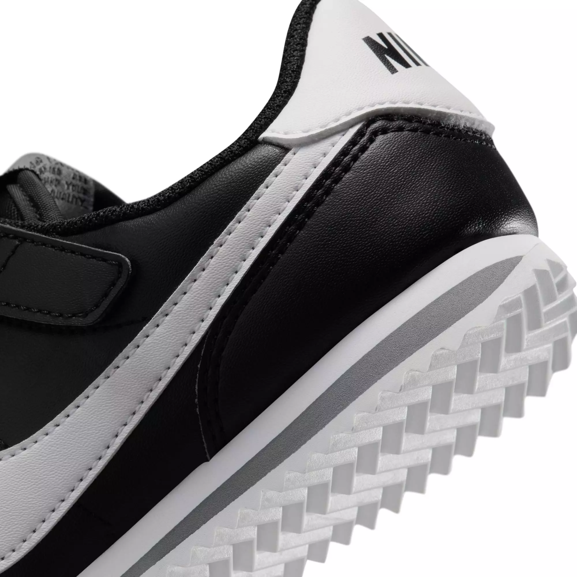 Nike Cortez EasyOn "Black/White/Cool Grey" Preschool Boys' Shoe - BLACK/WHITE
