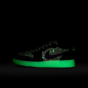 Jordan 1 Retro Low OG "Black Raspberry" Grade School Kids' Shoe