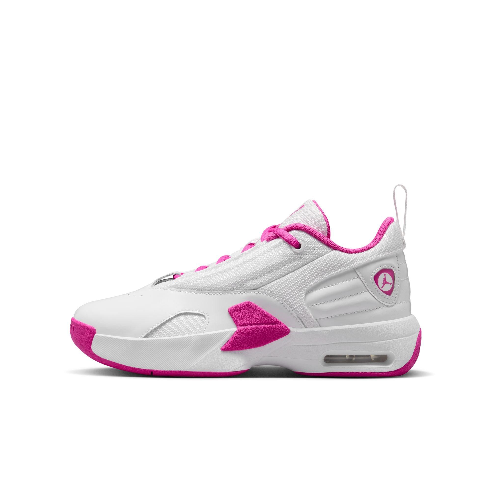 Jordan Max Aura 6 Grade School Girls' "White/Fire Pink" Shoe