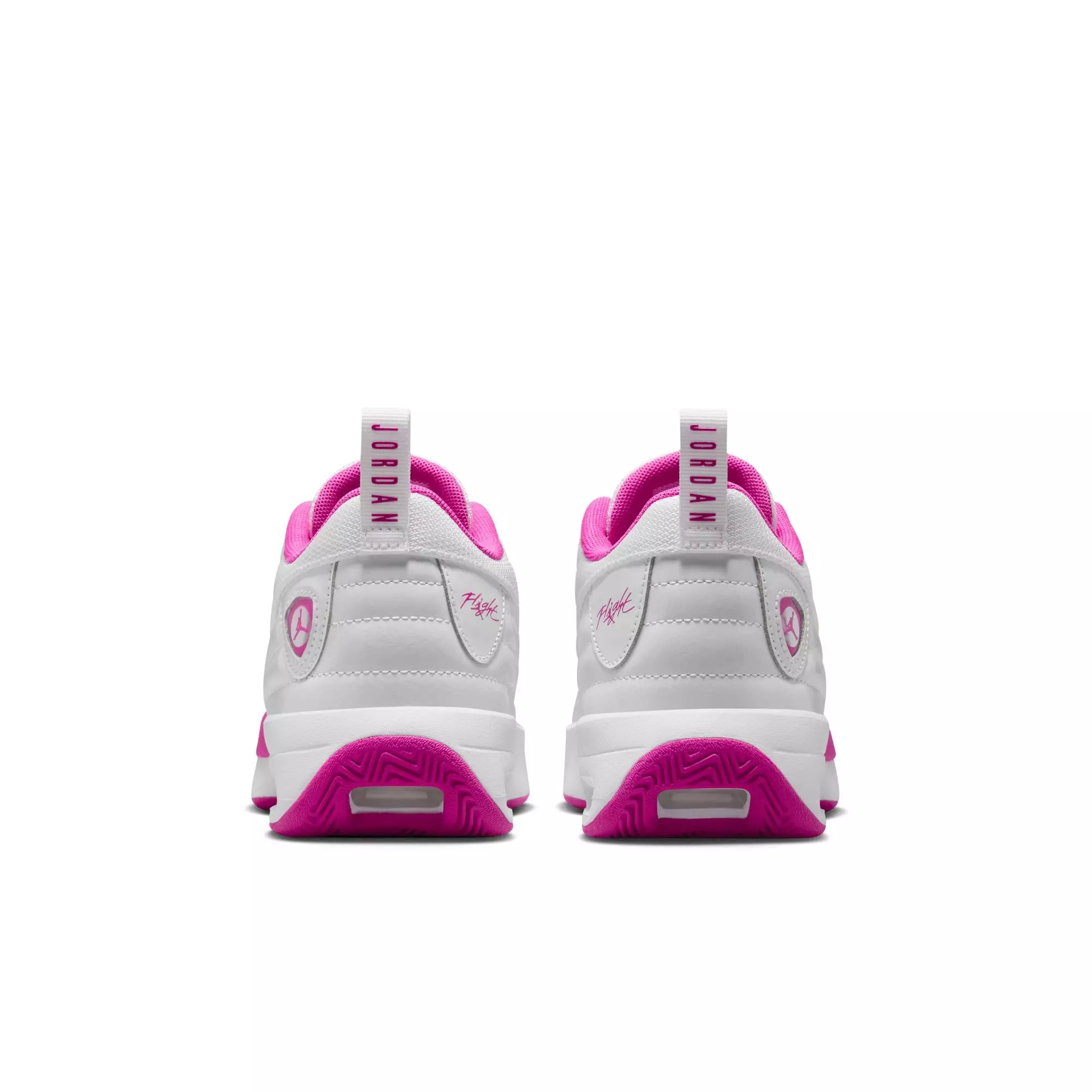 Jordan Max Aura 6 "White/Fire Pink" Grade School Girls' Shoe - WHITE/PINK