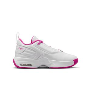 Jordan Max Aura 6 "White/Fire Pink" Grade School Girls' Shoe