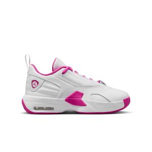 Jordan Max Aura 6 "White/Fire Pink" Grade School Girls' Shoe