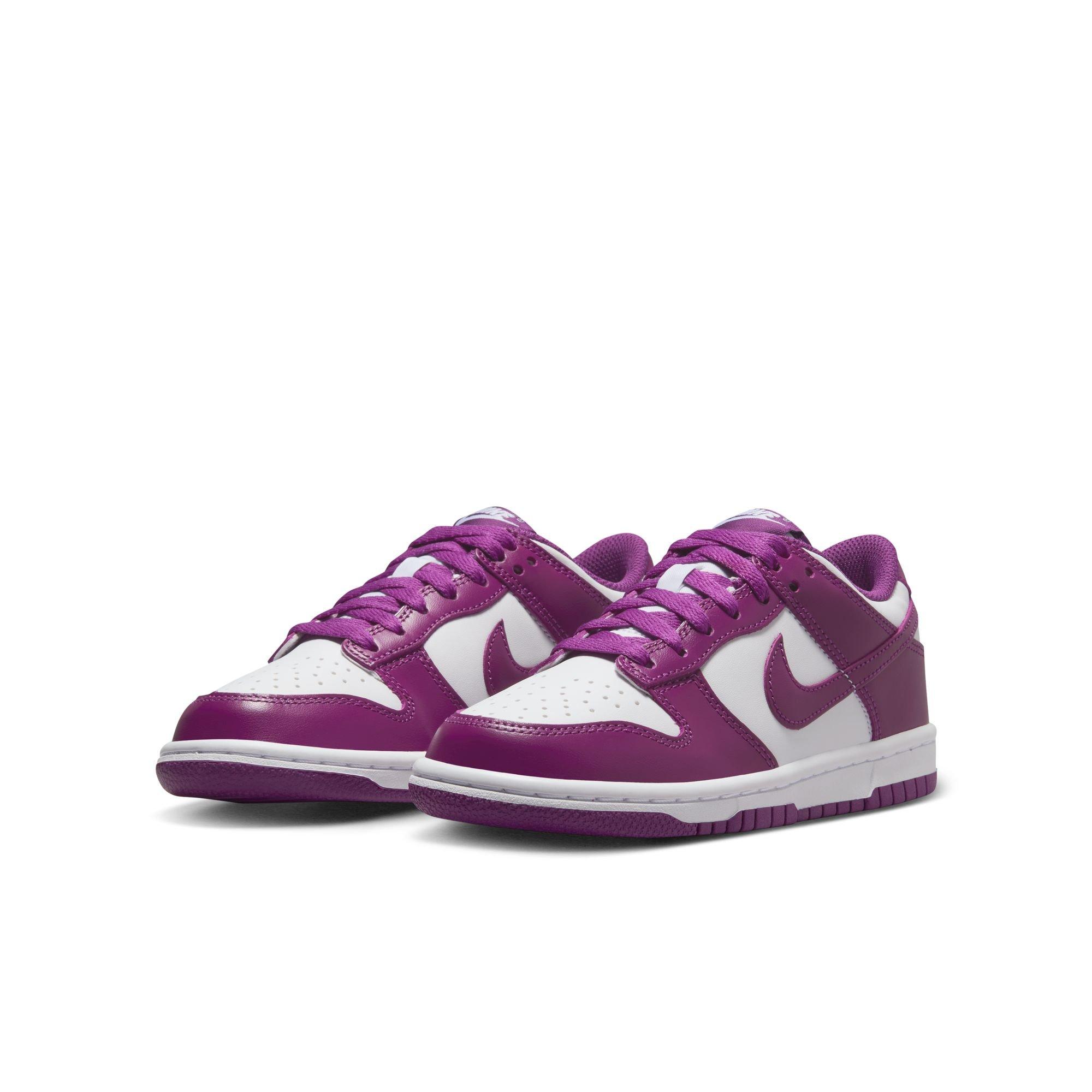 Nike Dunk Low Grade School Girls' "White/Viotech" Shoe