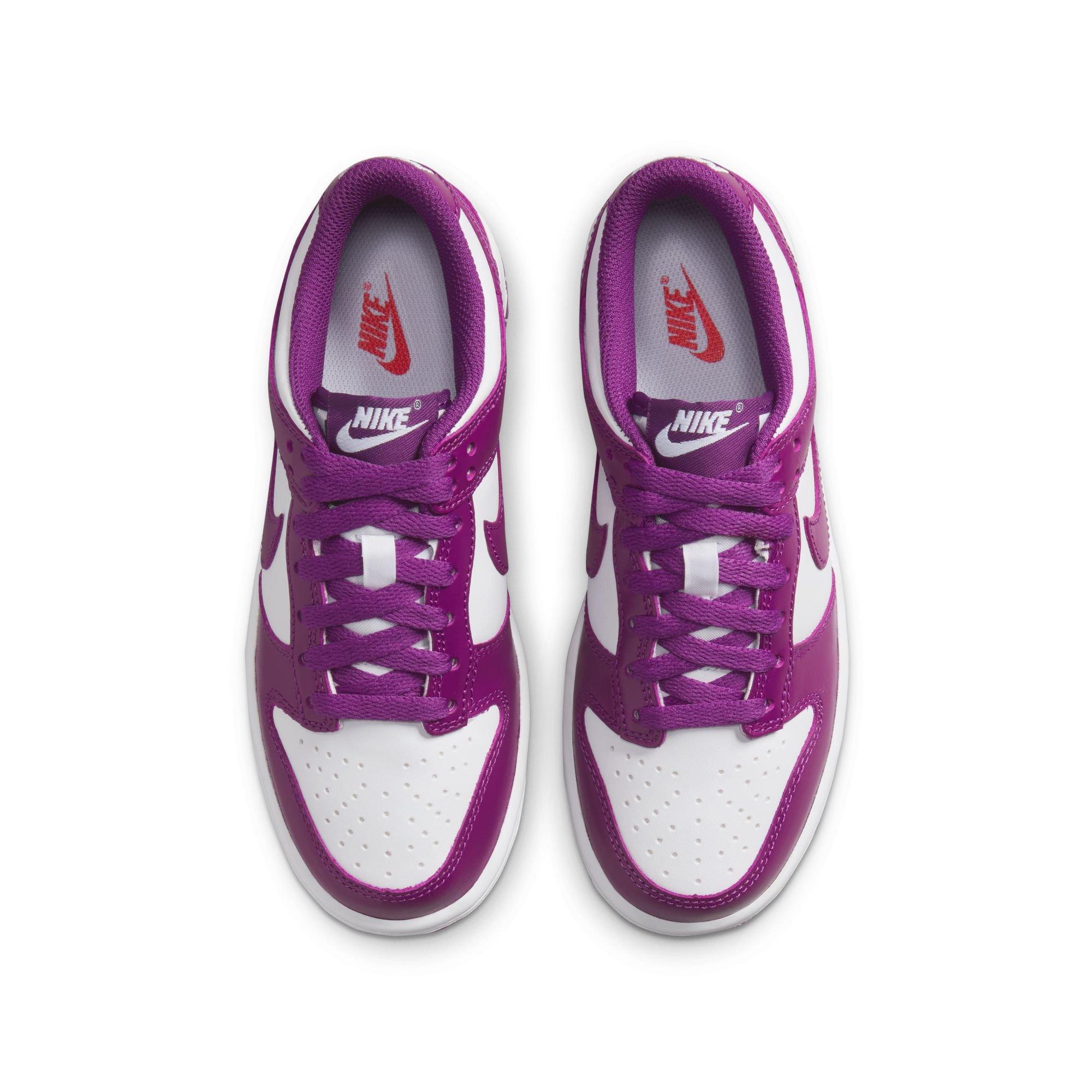 Nike Dunk Low Grade School Girls' "White/Viotech" Shoe