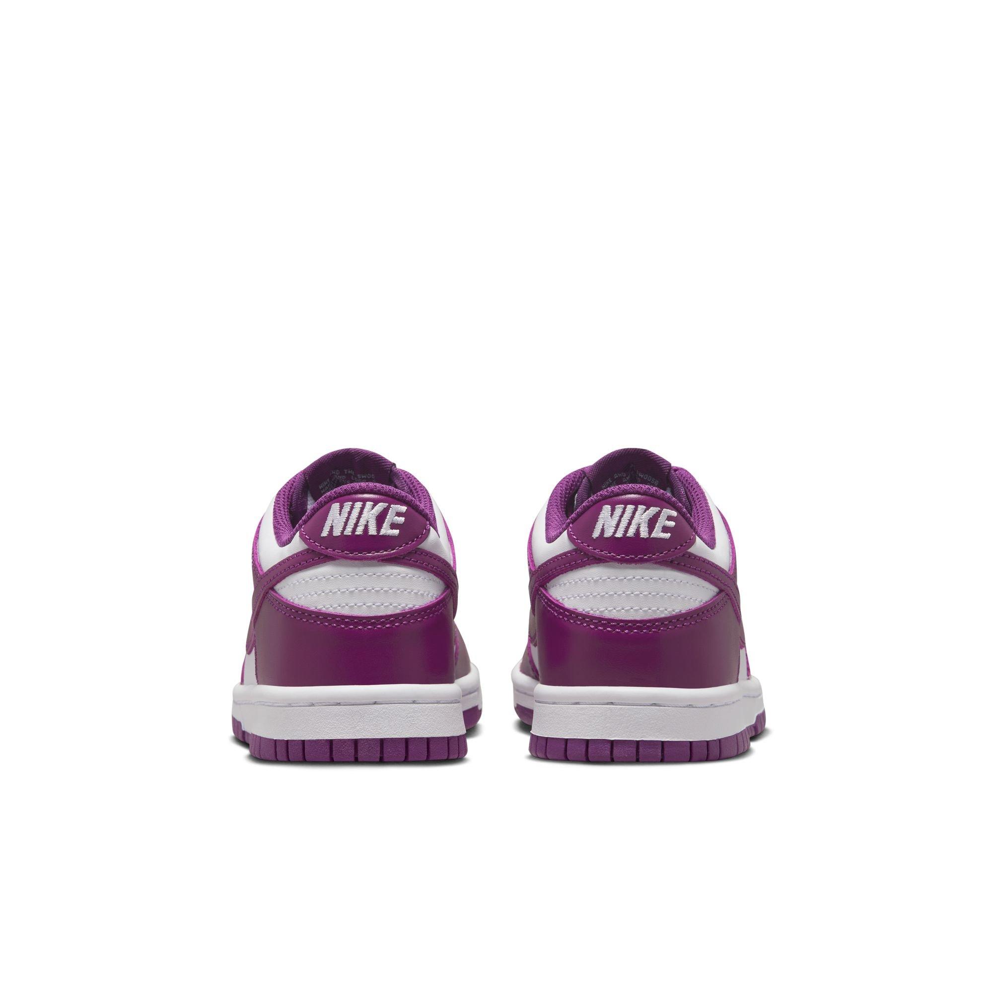 Nike Dunk Low Grade School Girls' "White/Viotech" Shoe