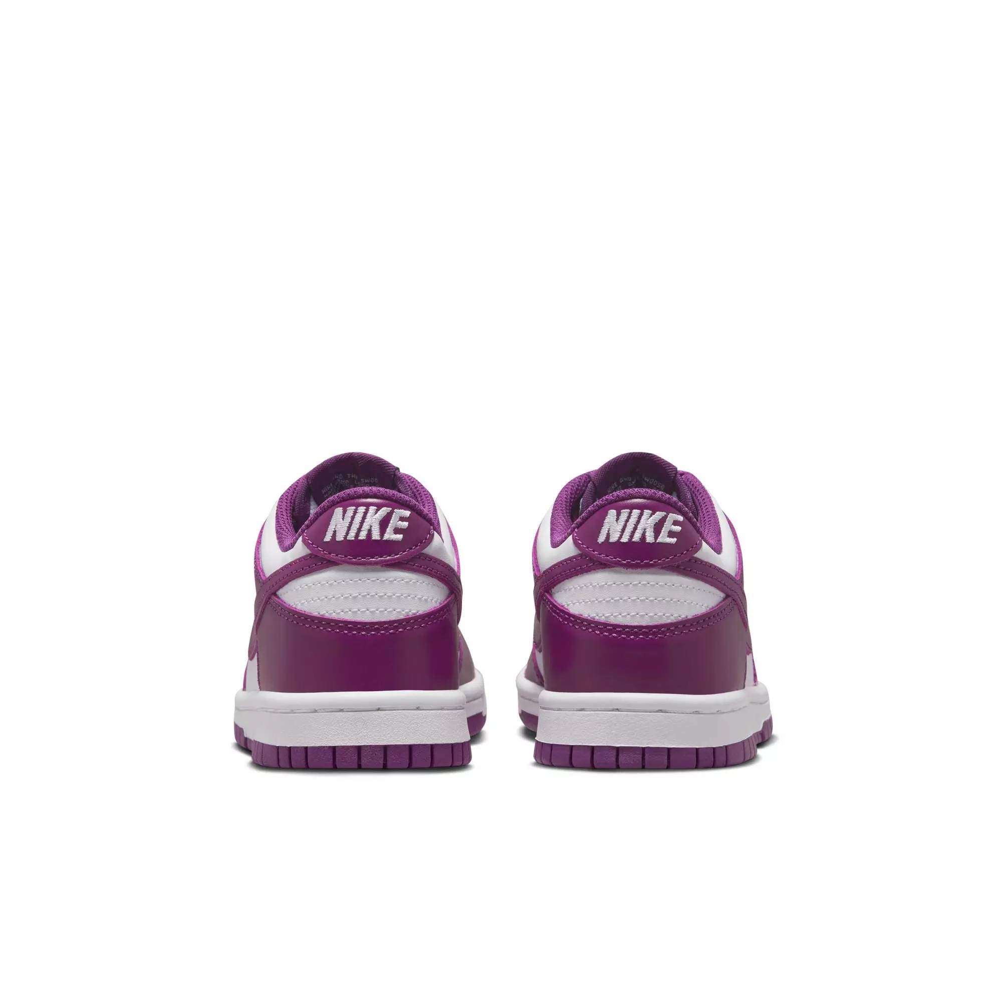 Nike Dunk Low "White/Viotech" Grade School Girls' Shoe - WHITE/PURPLE