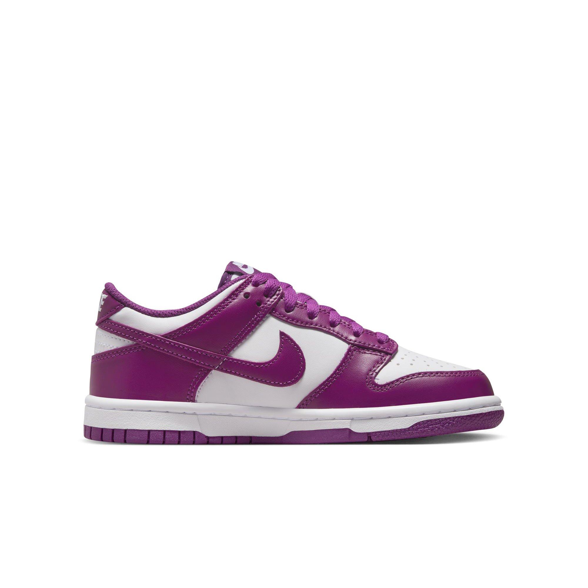 Nike Dunk Low Grade School Girls' "White/Viotech" Shoe