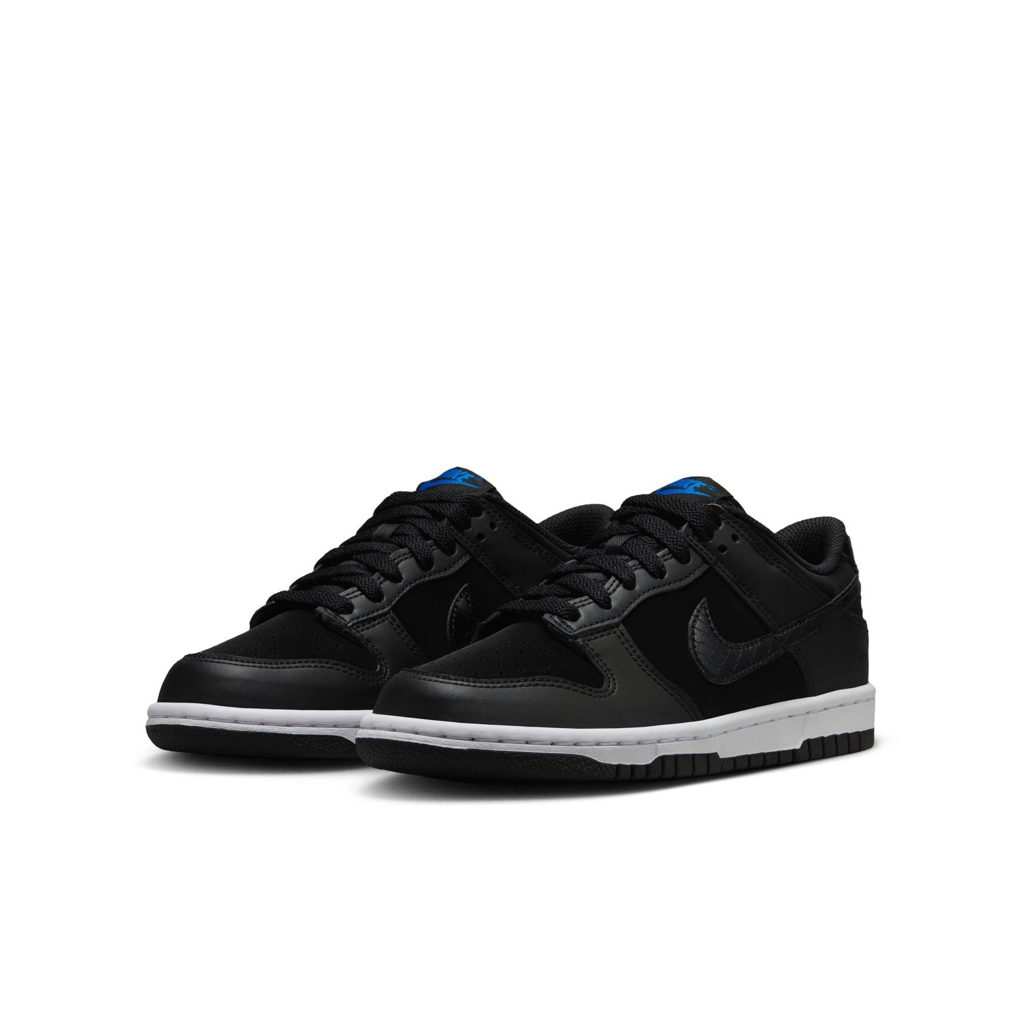 Nike Dunk Low SE Grade School Kids' "Black/White/Game Royal" Shoe