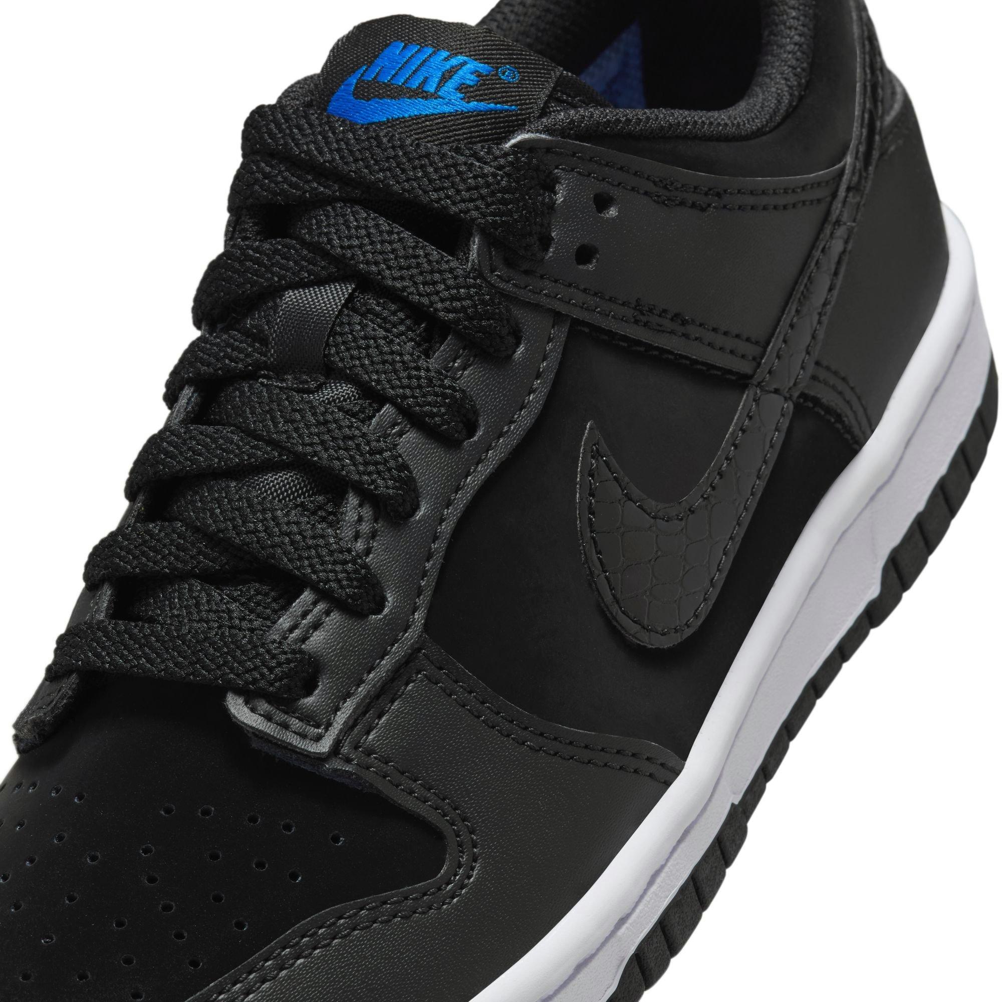 Nike Dunk Low SE Grade School Kids' "Black/White/Game Royal" Shoe