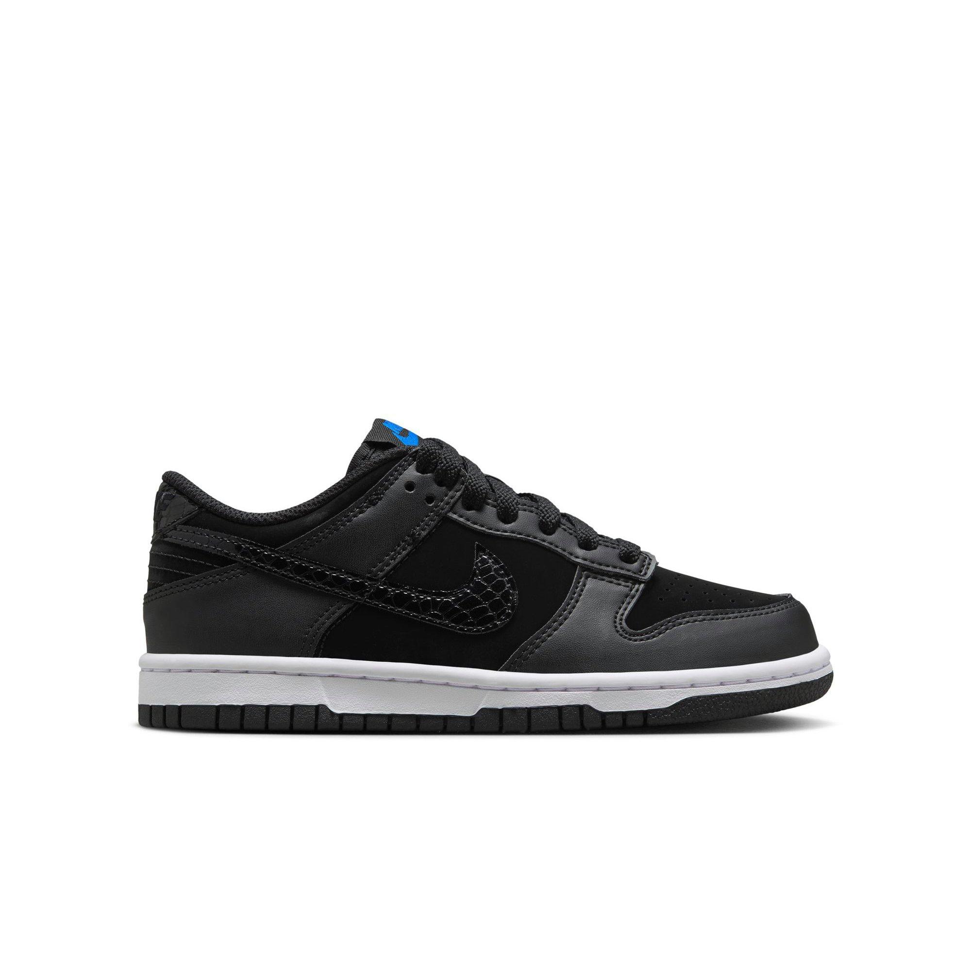 Nike Dunk Low SE Grade School Kids' "Black/White/Game Royal" Shoe