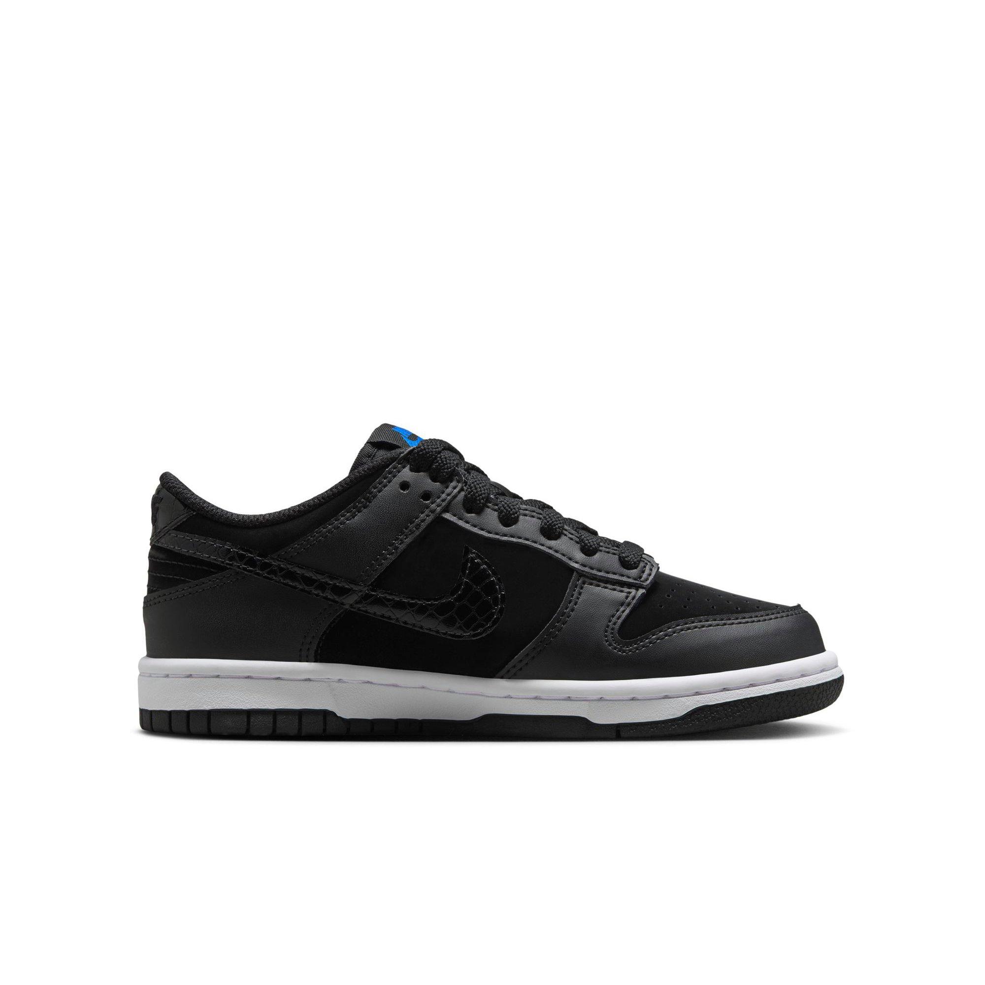 Nike Dunk Low SE Grade School Kids' "Black/White/Game Royal" Shoe