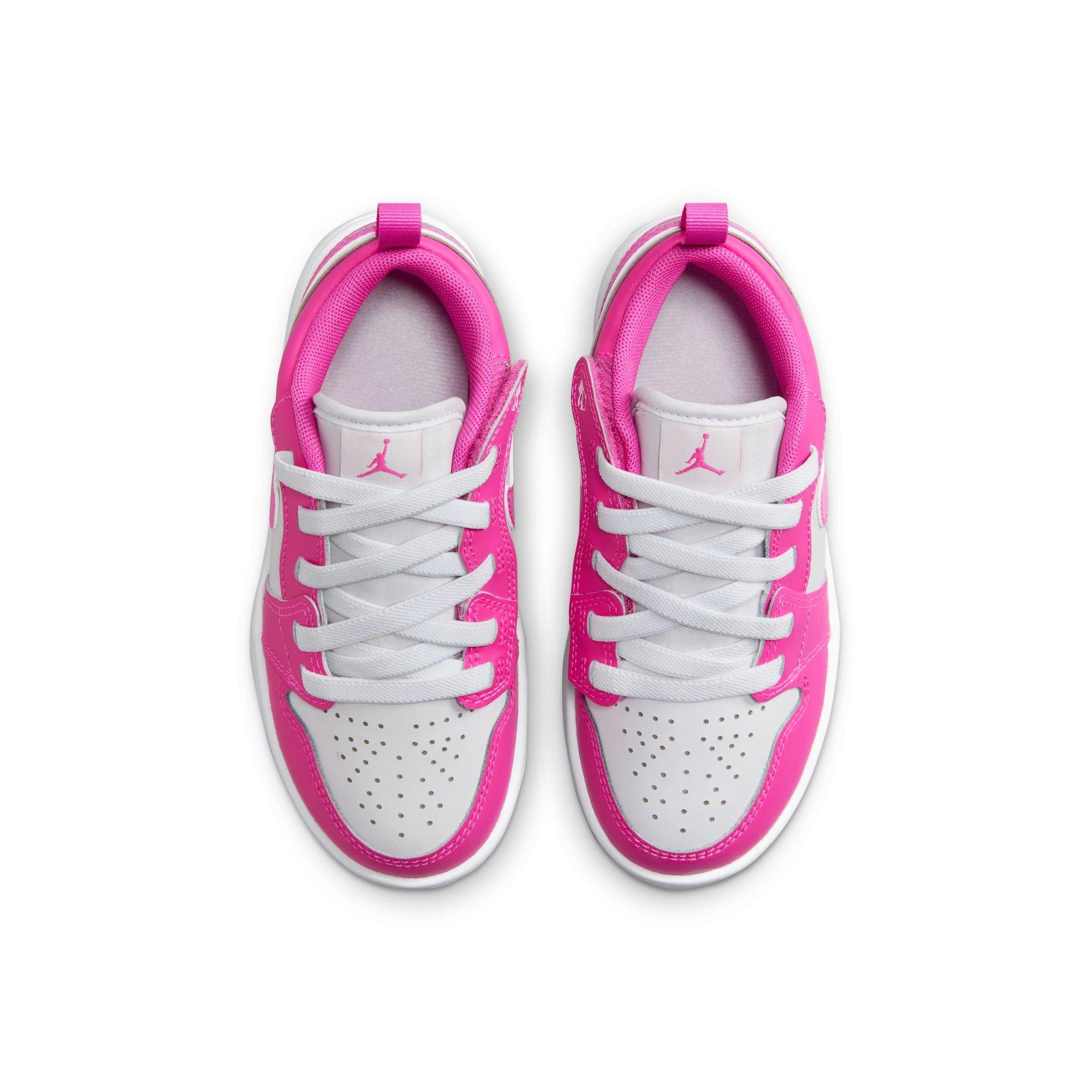 Jordan 1 Low Alt Preschool Girls' "Fire Pink/Iris Whisper/White" Shoe